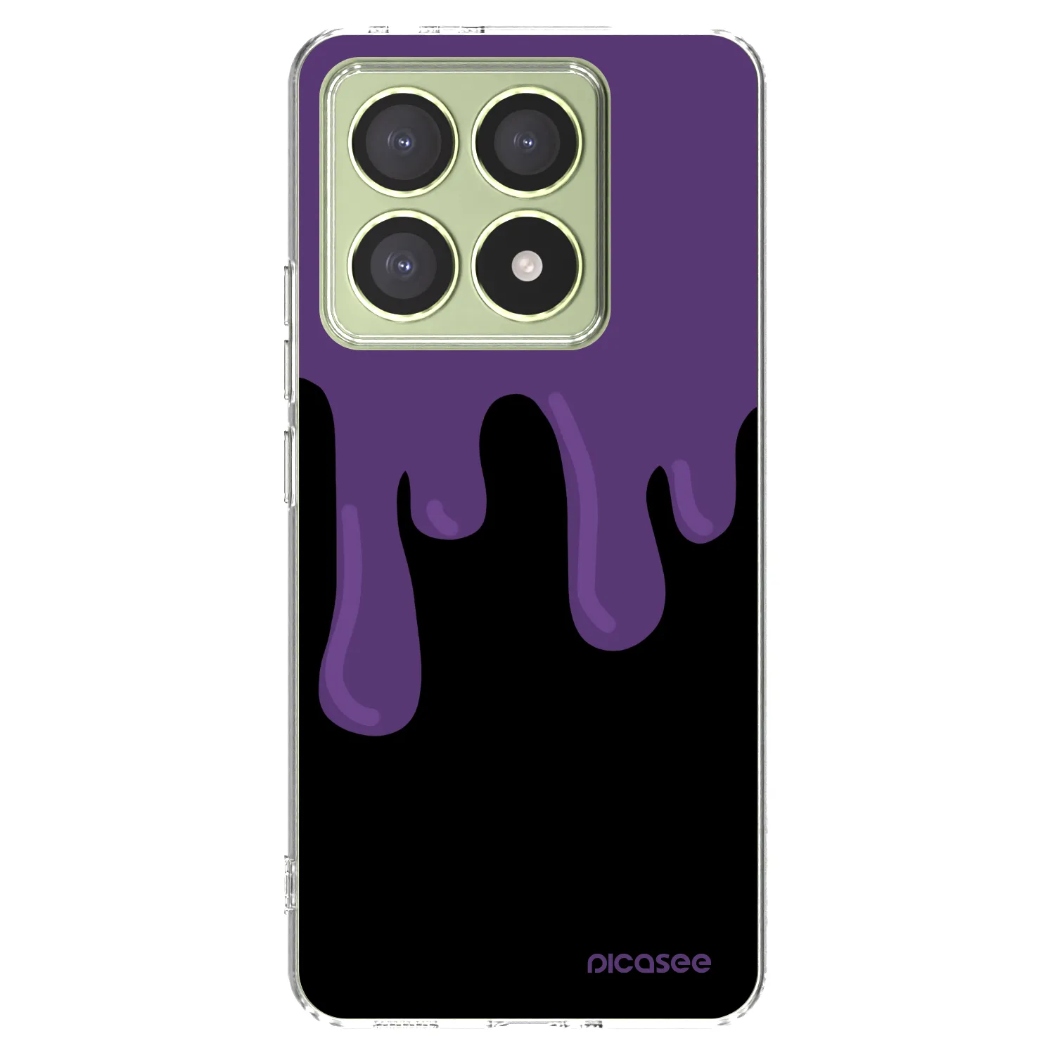 Picasee silikonska prozirna maskica za Xiaomi 14T - Purple spooky