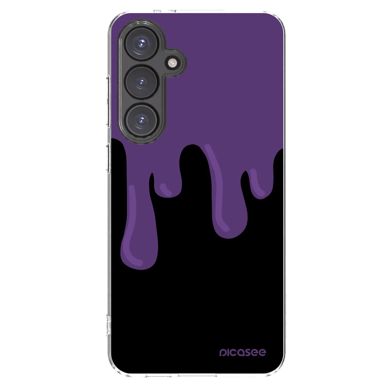 Picasee silikonska prozirna maskica za Samsung Galaxy S24 FE S721B - Purple spooky