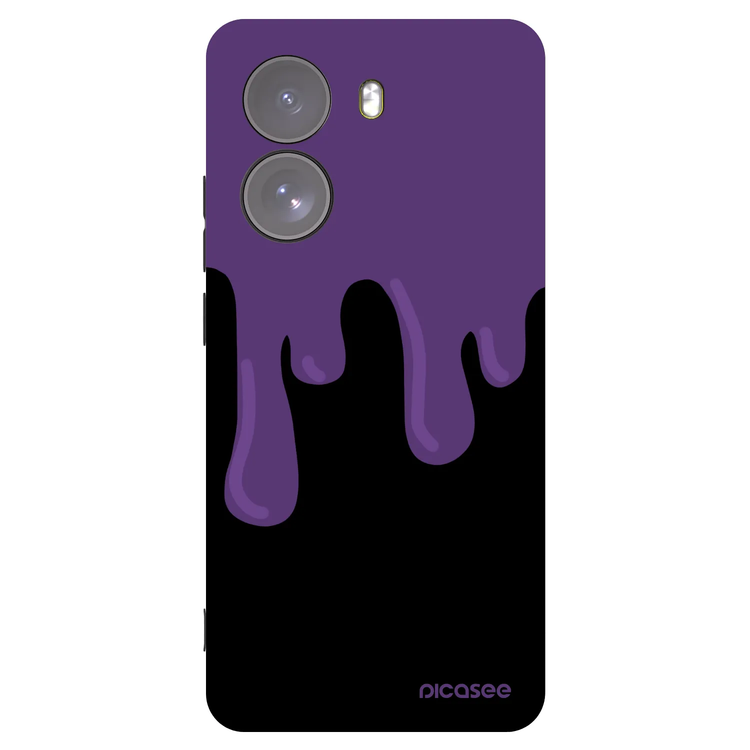 Picasee crna silikonska maskica za Xiaomi Poco X7 - Purple spooky