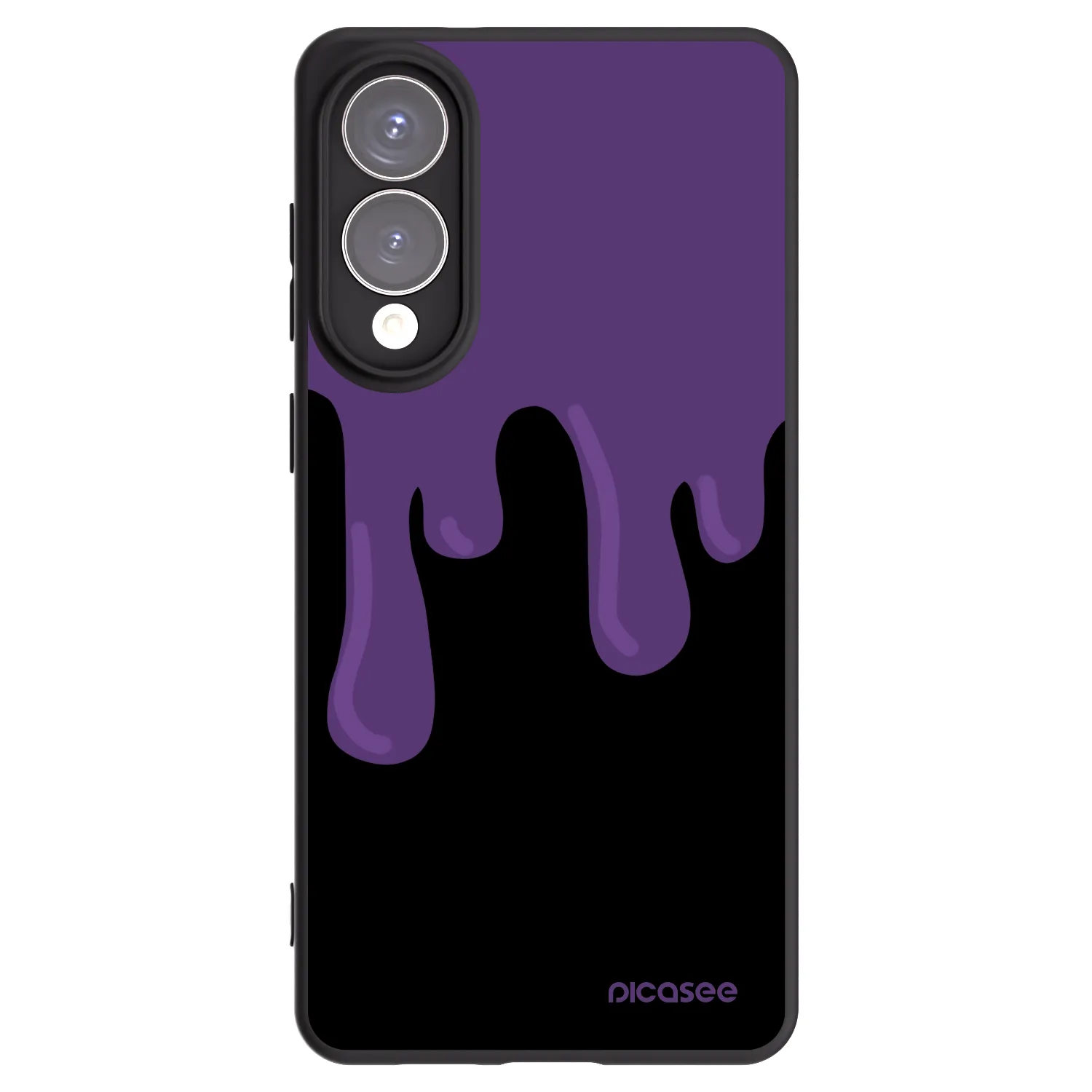 Picasee crna silikonska maskica za Samsung Galaxy S25 Edge 5G - Purple spooky