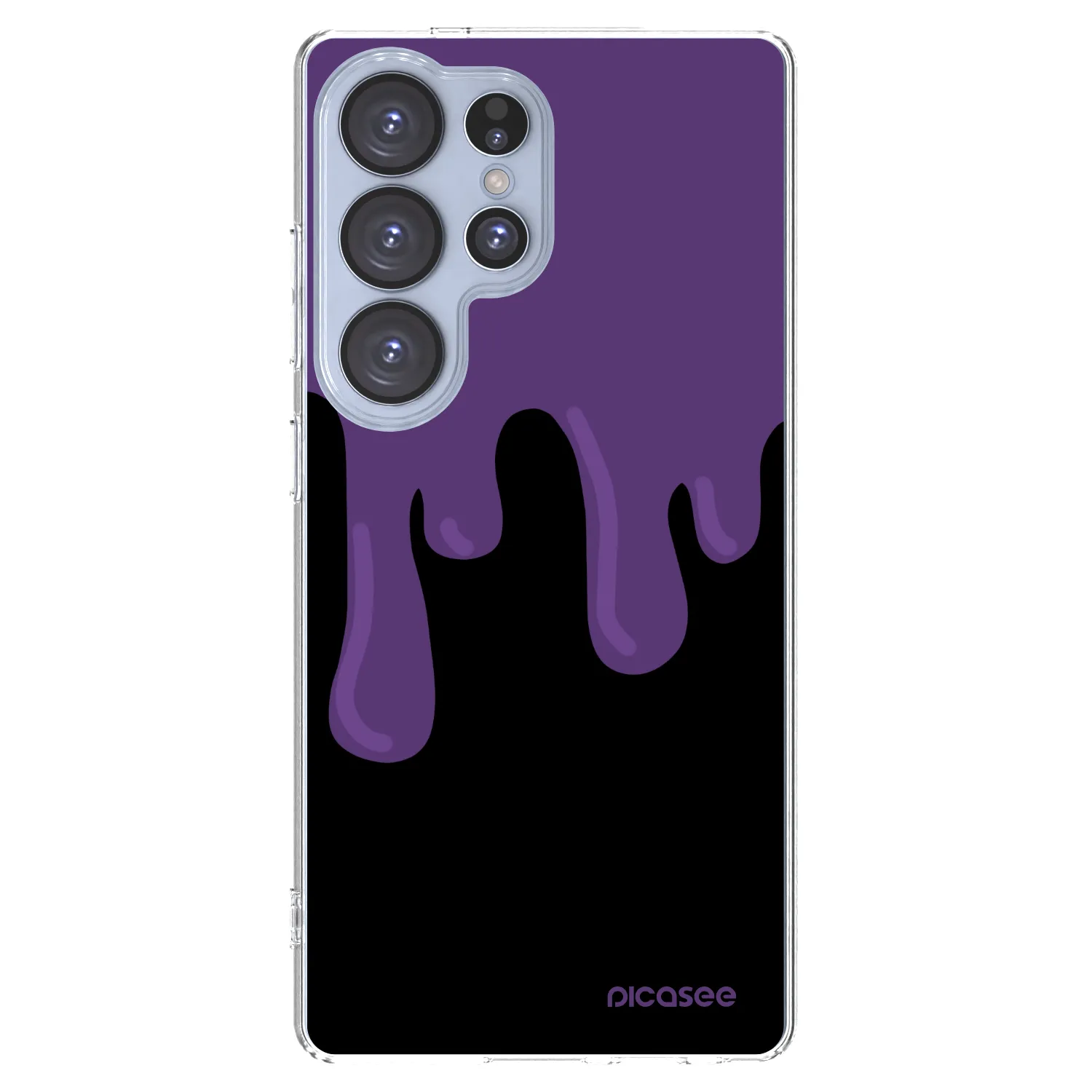 Picasee silikonska prozirna maskica za Samsung Galaxy S25 Ultra 5G - Purple spooky