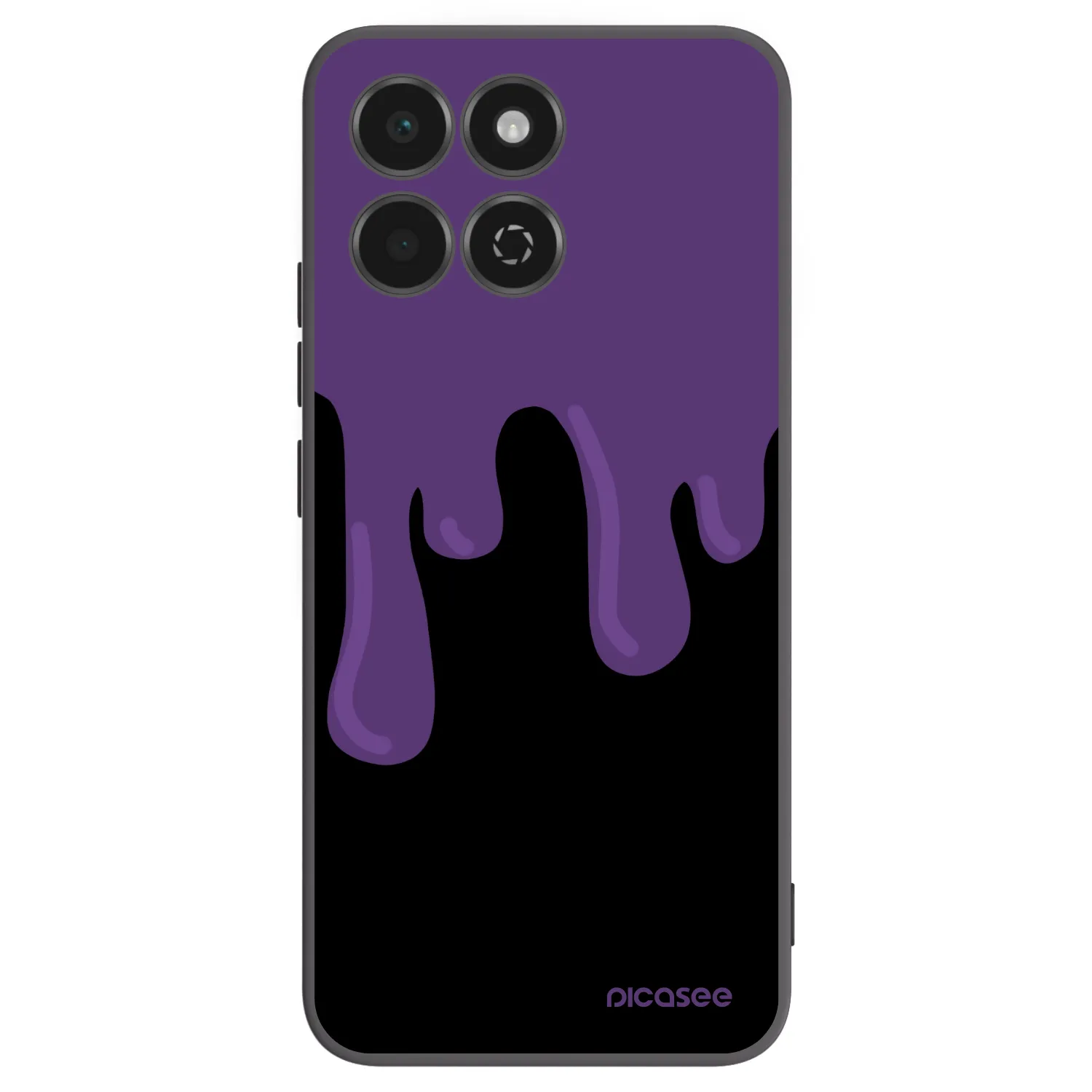 Picasee crna silikonska maskica za Honor 200 Smart 5G - Purple spooky