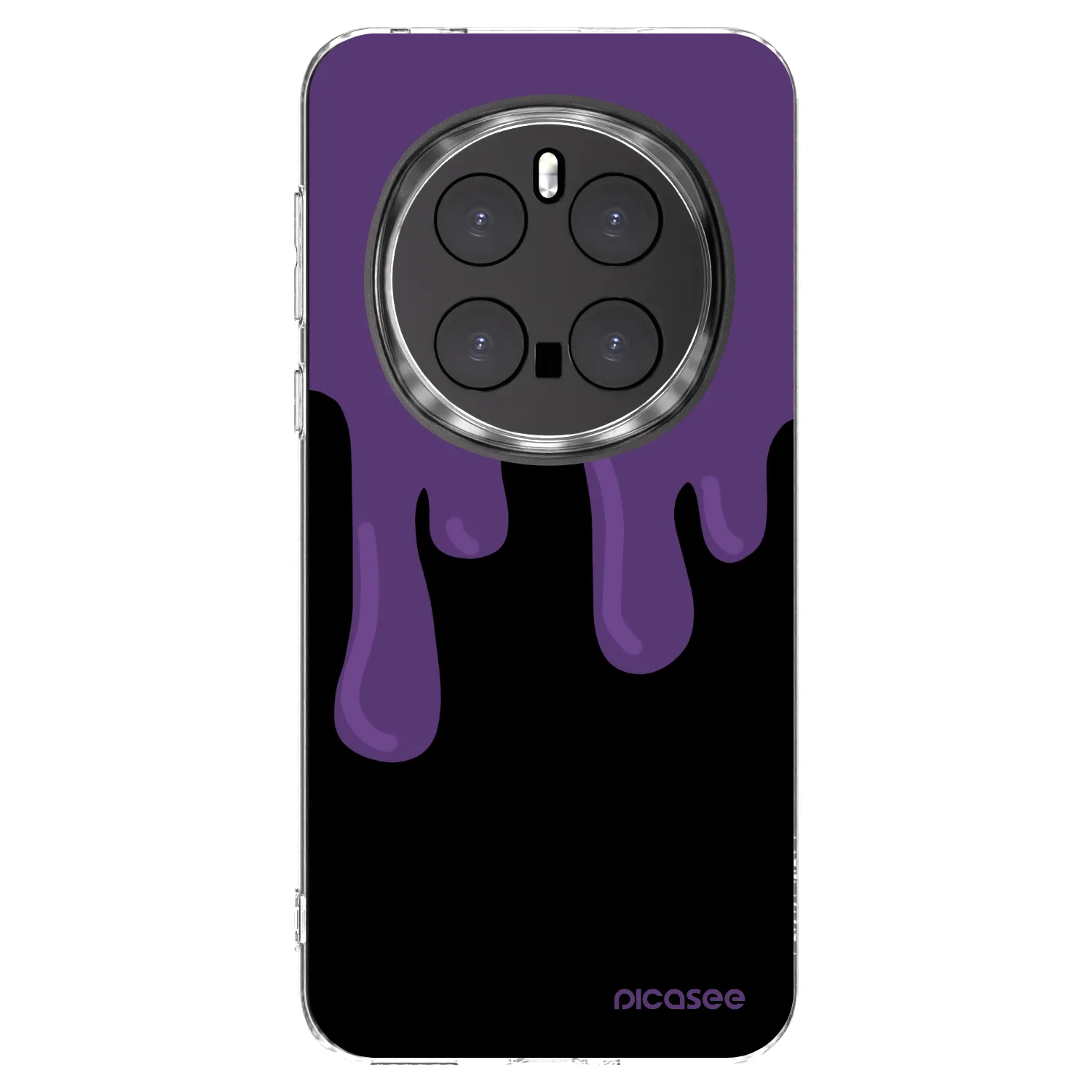 Picasee silikonska prozirna maskica za Honor Magic7 Pro 5G - Purple spooky