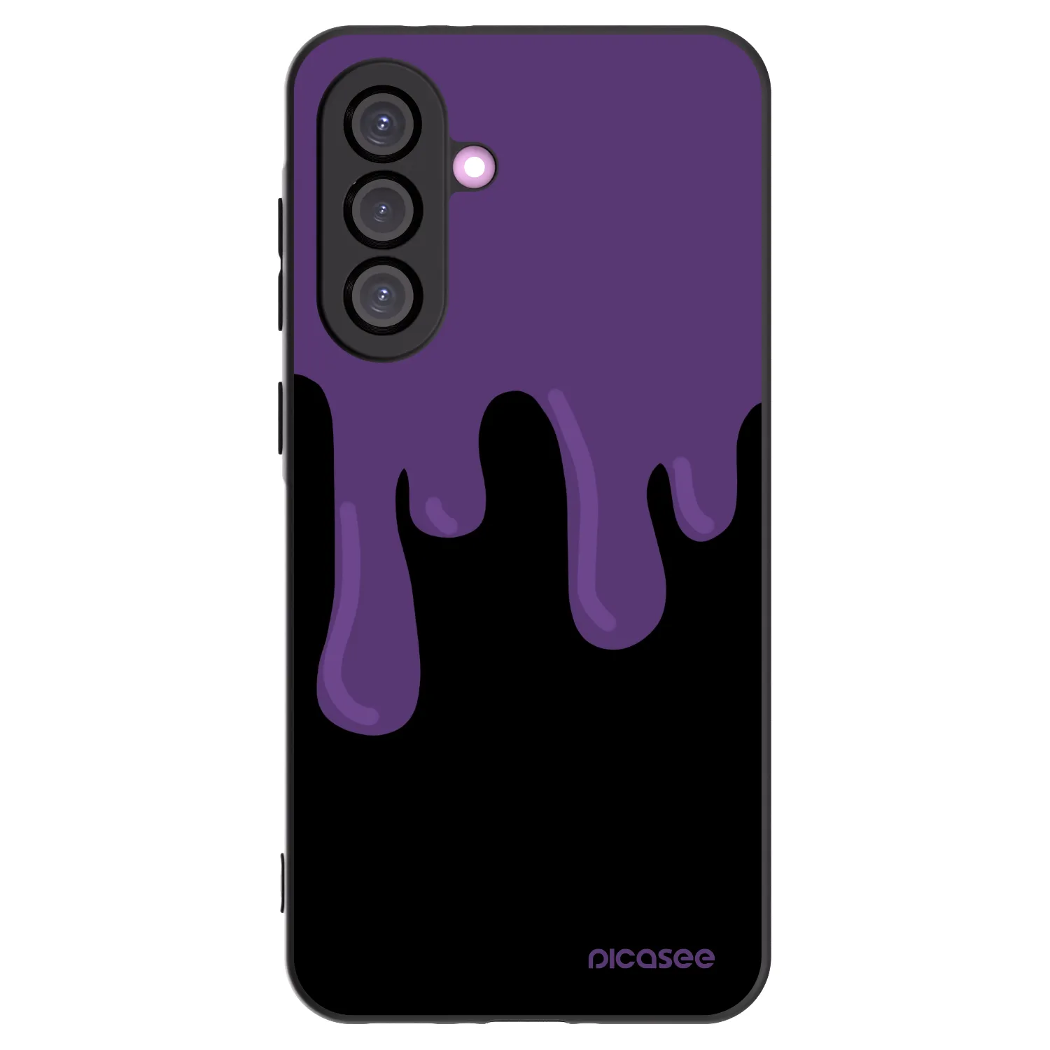 Picasee crna silikonska maskica za Samsung Galaxy A36 5G - Purple spooky