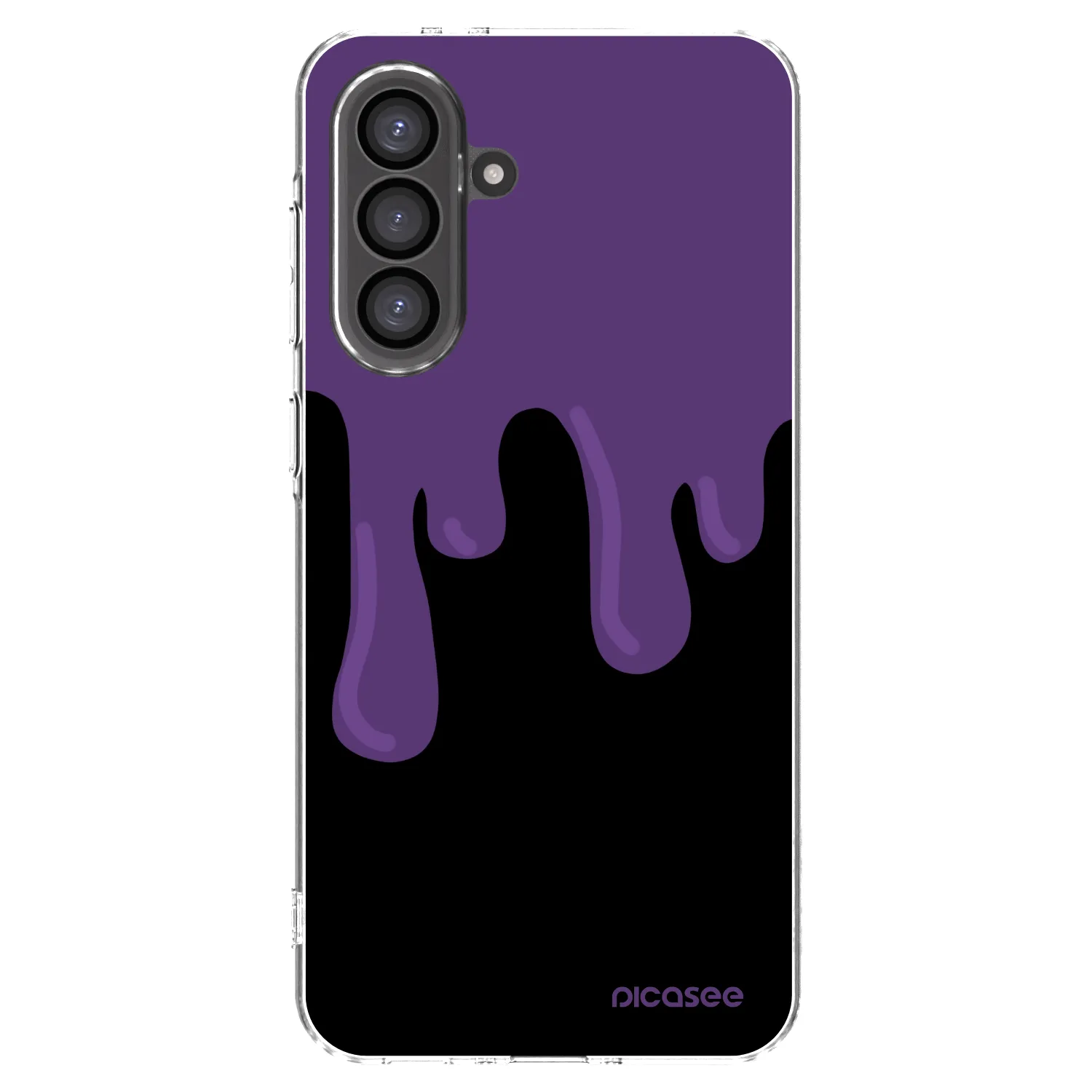 Picasee silikonska prozirna maskica za Samsung Galaxy A36 5G - Purple spooky