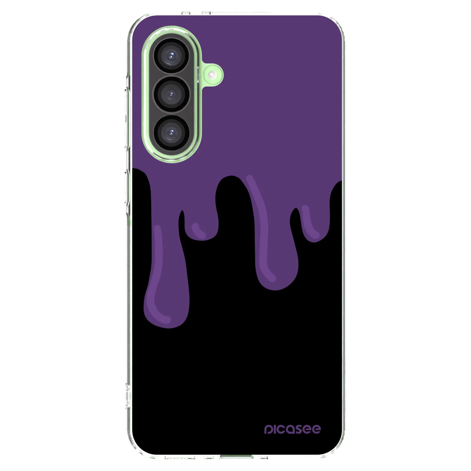 Picasee silikonska prozirna maskica za Samsung Galaxy A26 5G A266B - Purple spooky