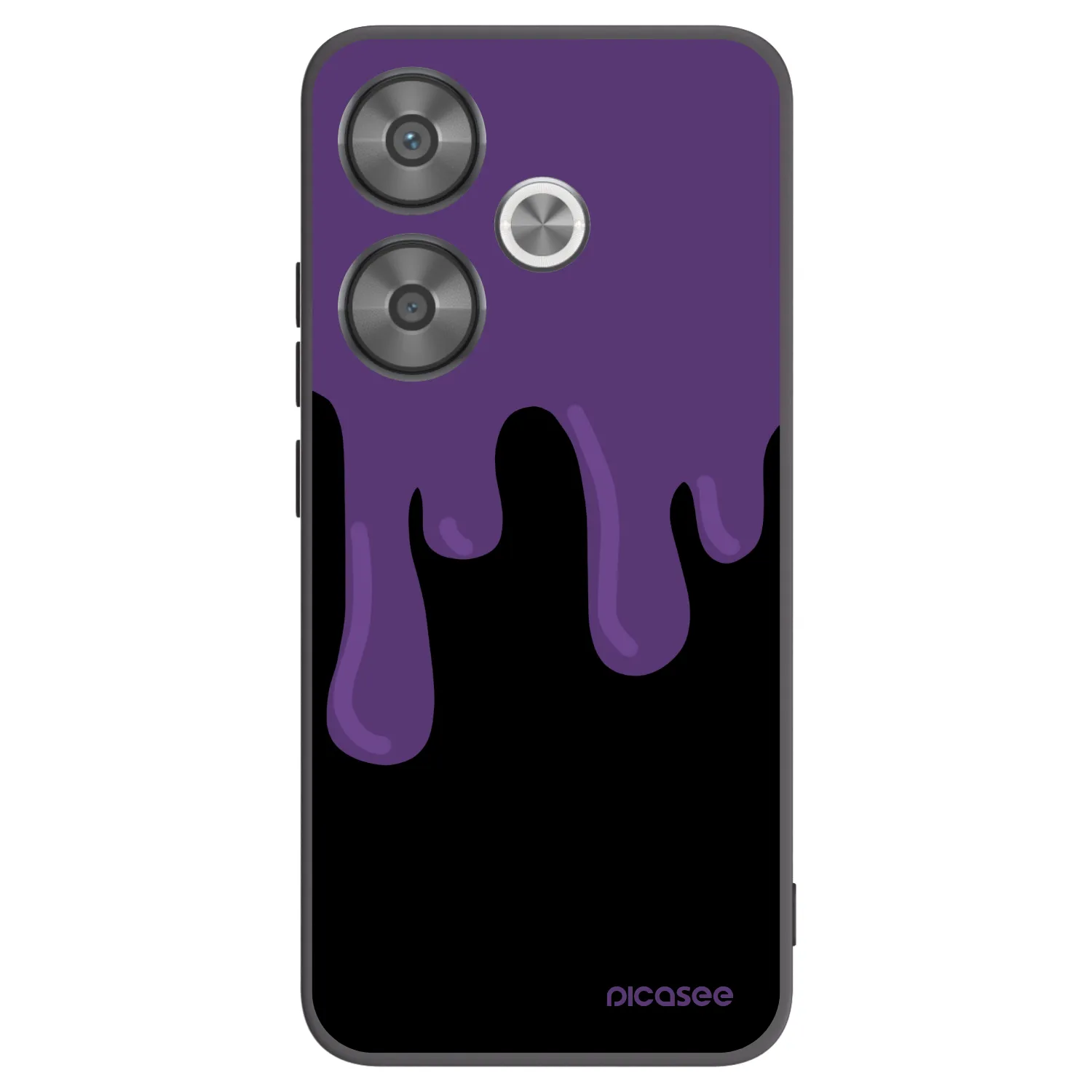 Picasee crna silikonska maskica za Xiaomi Poco F6 - Purple spooky