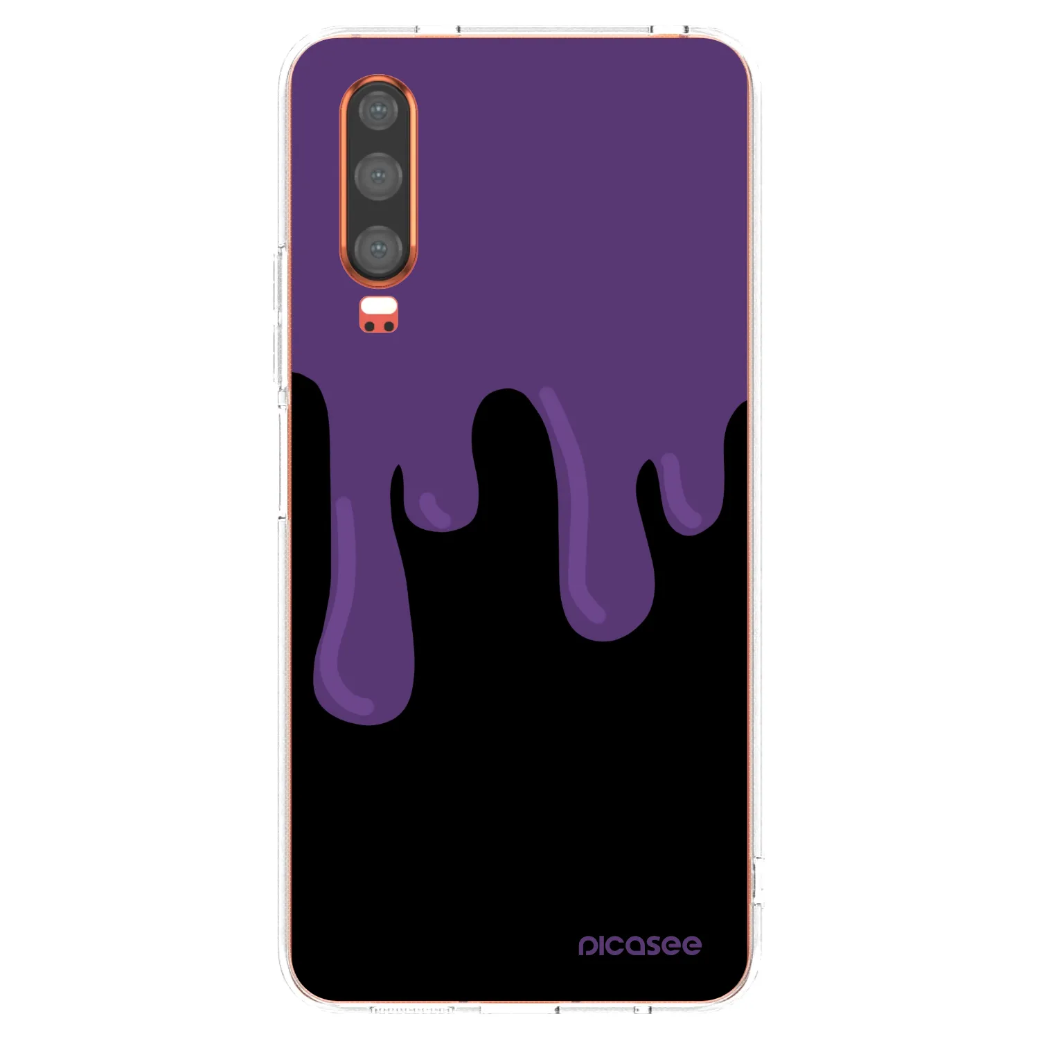 Picasee silikonska prozirna maskica za Huawei P30 - Purple spooky