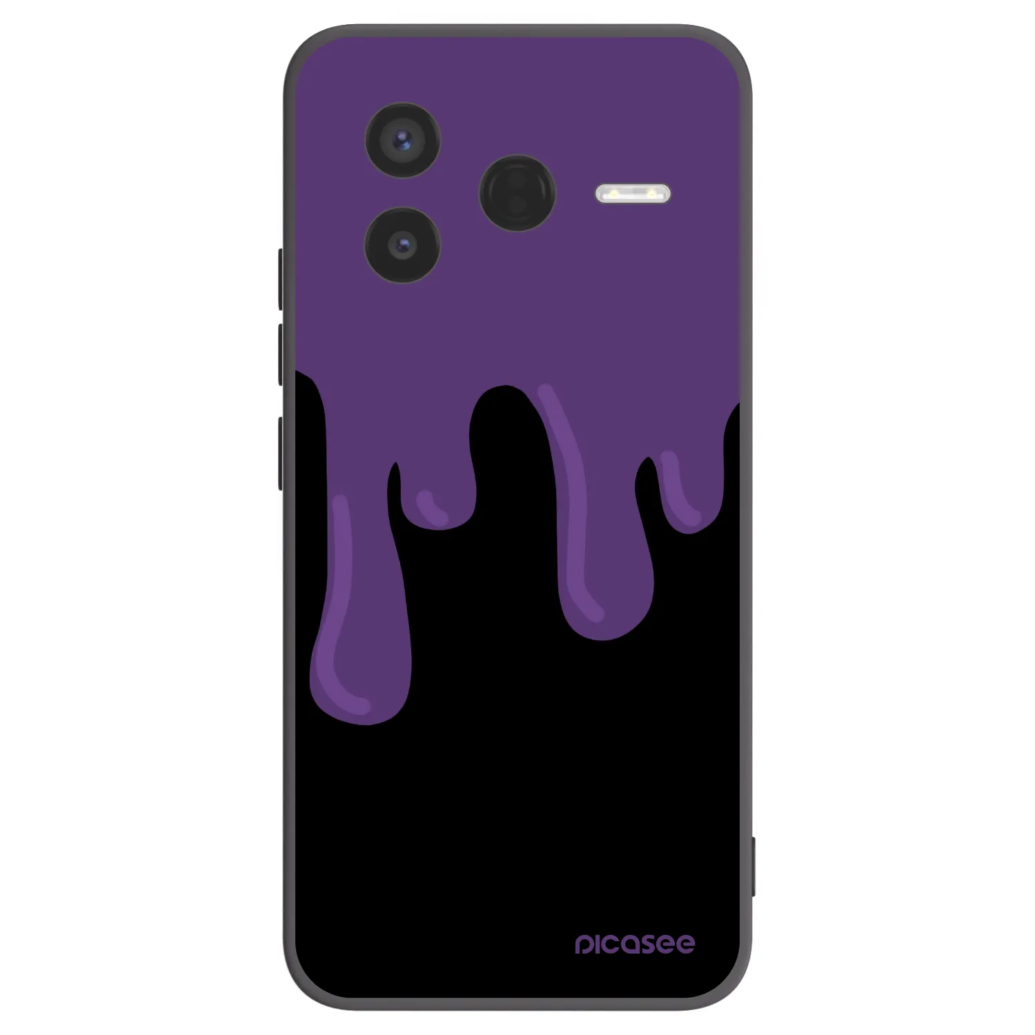 Picasee crna silikonska maskica za Xiaomi Poco F7 Pro 5G - Purple spooky