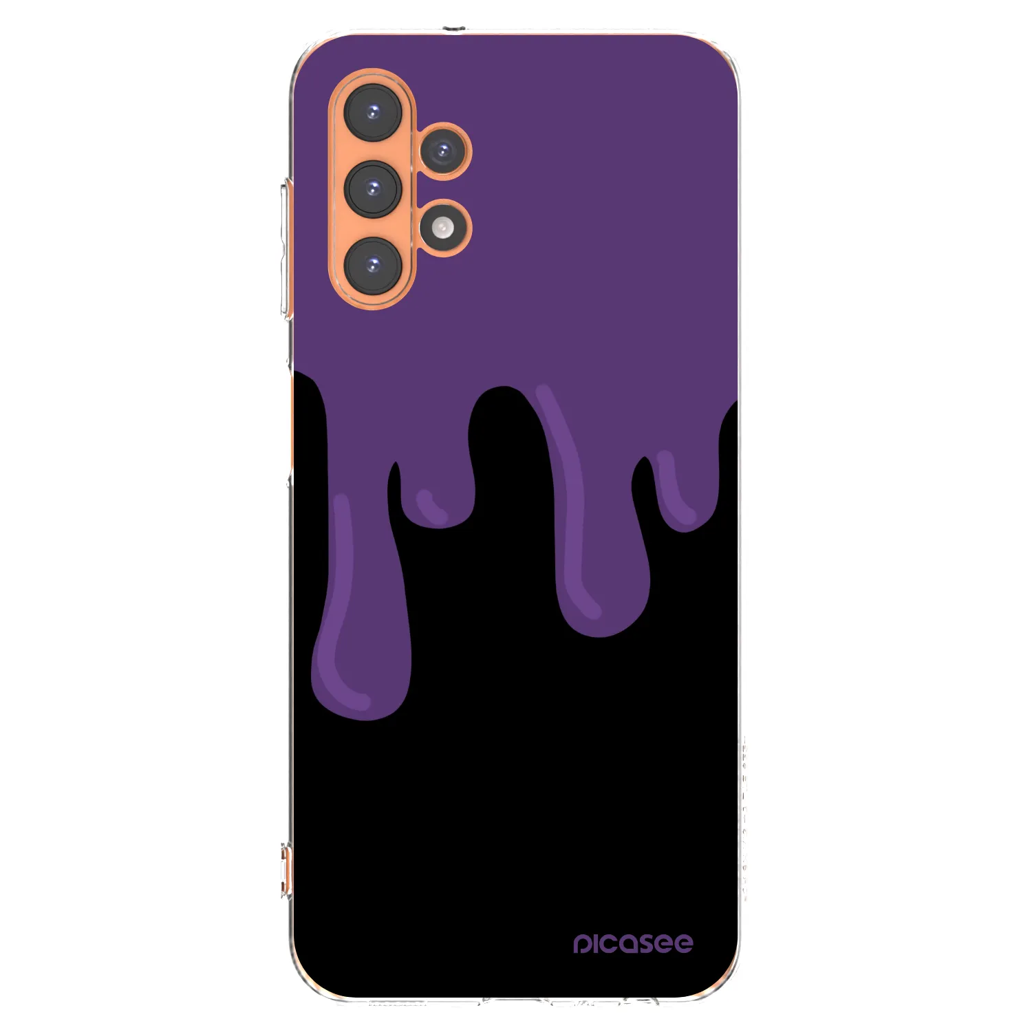 Picasee silikonska prozirna maskica za Samsung Galaxy A13 5G - Purple spooky