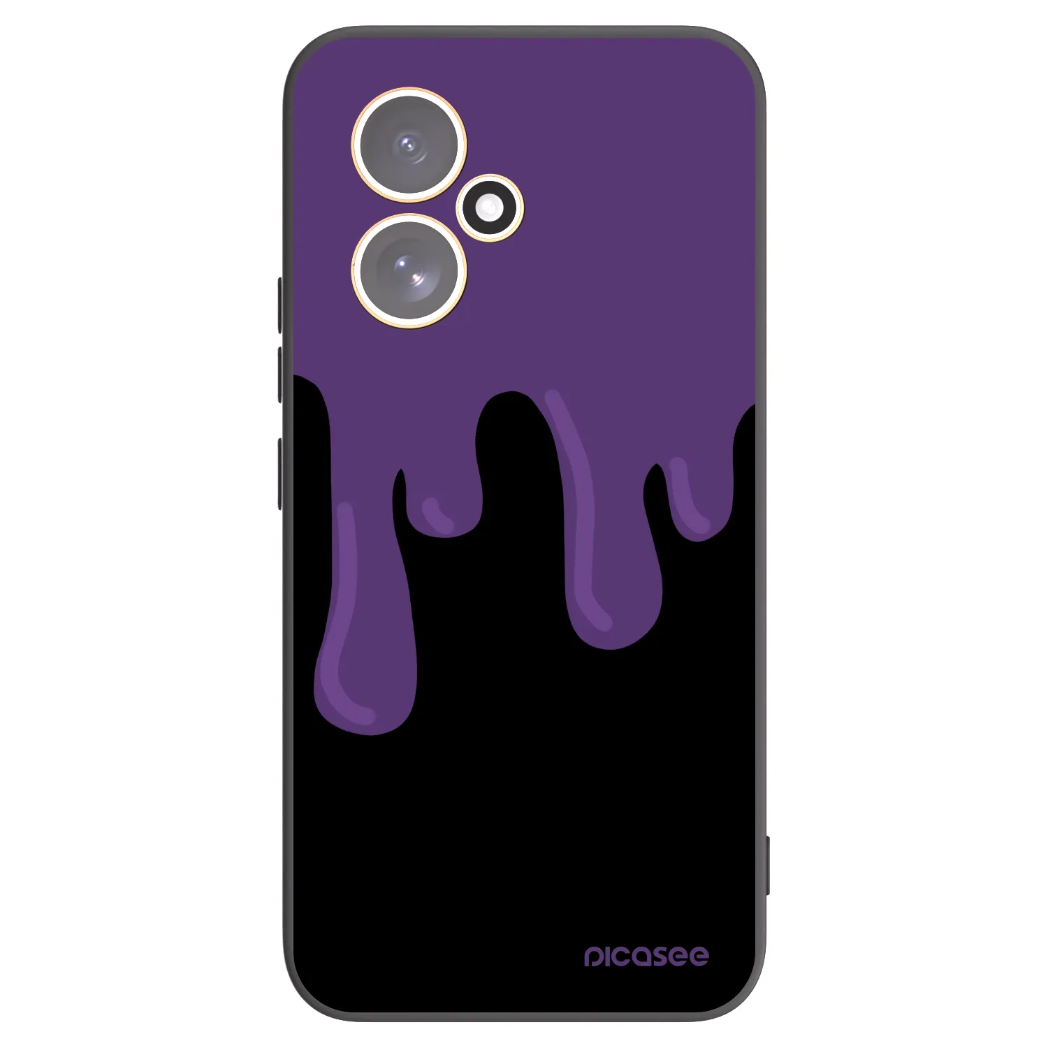 Picasee crna silikonska maskica za Honor 400 5G - Purple spooky