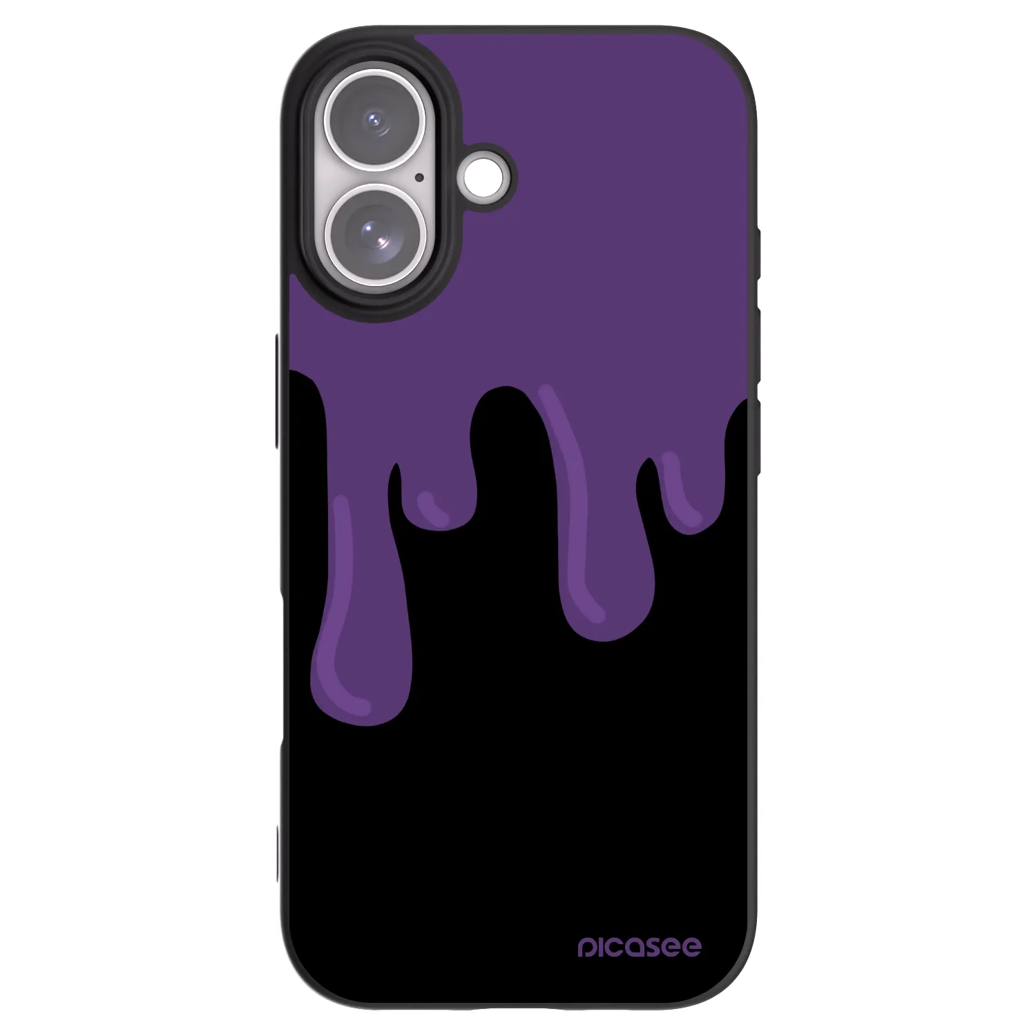 Picasee crna silikonska maskica za Apple iPhone 17 - Purple spooky