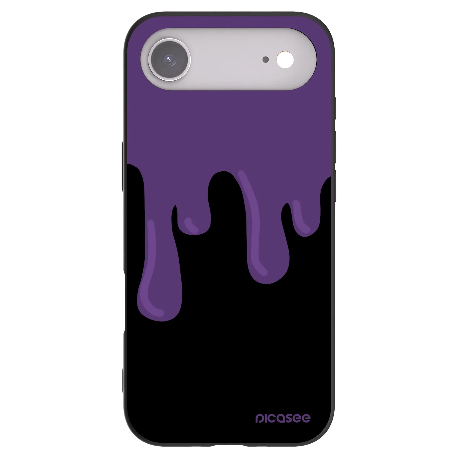 Picasee crna silikonska maskica za Apple iPhone Air - Purple spooky