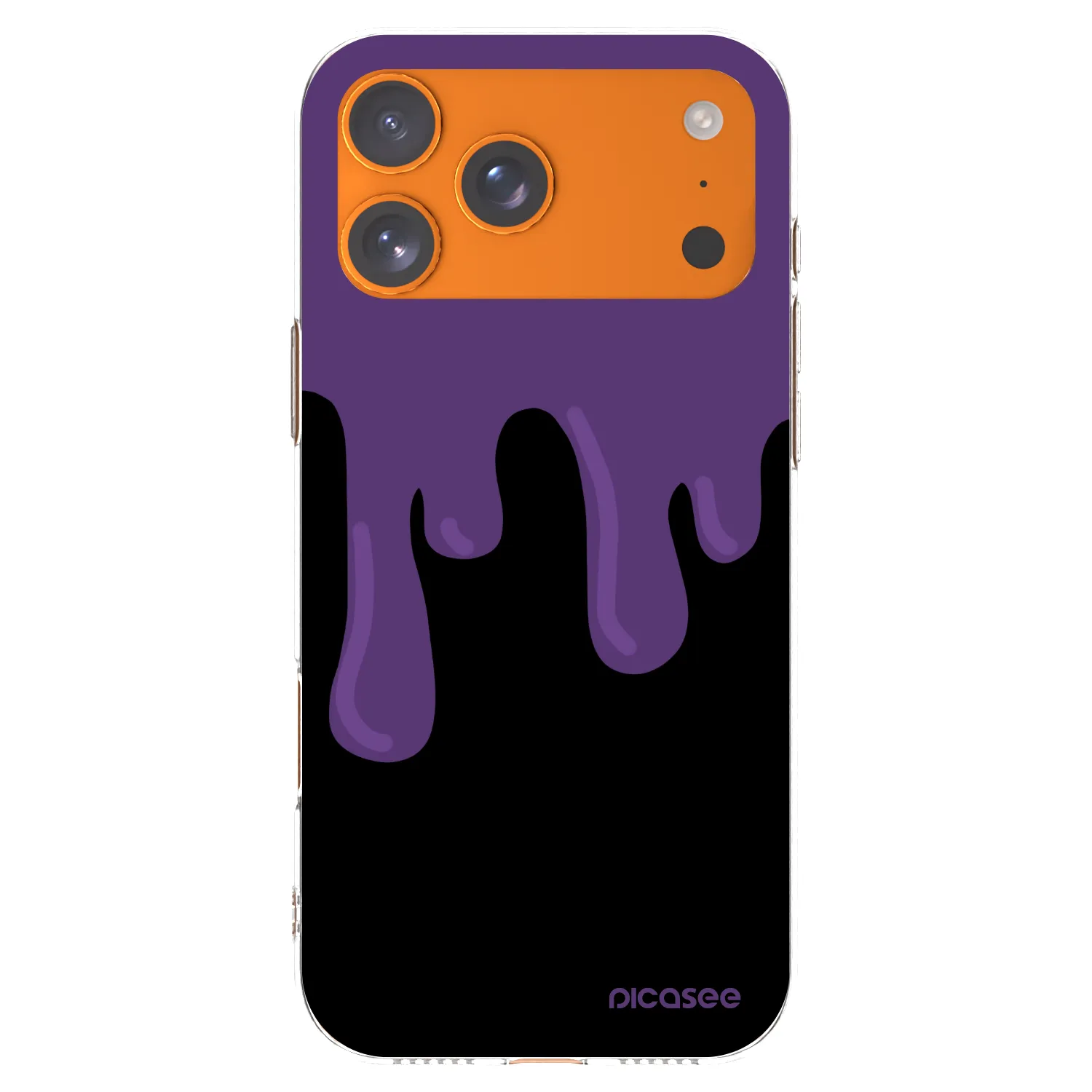 Picasee silikonska prozirna maskica za Apple iPhone 17 Pro Max - Purple spooky