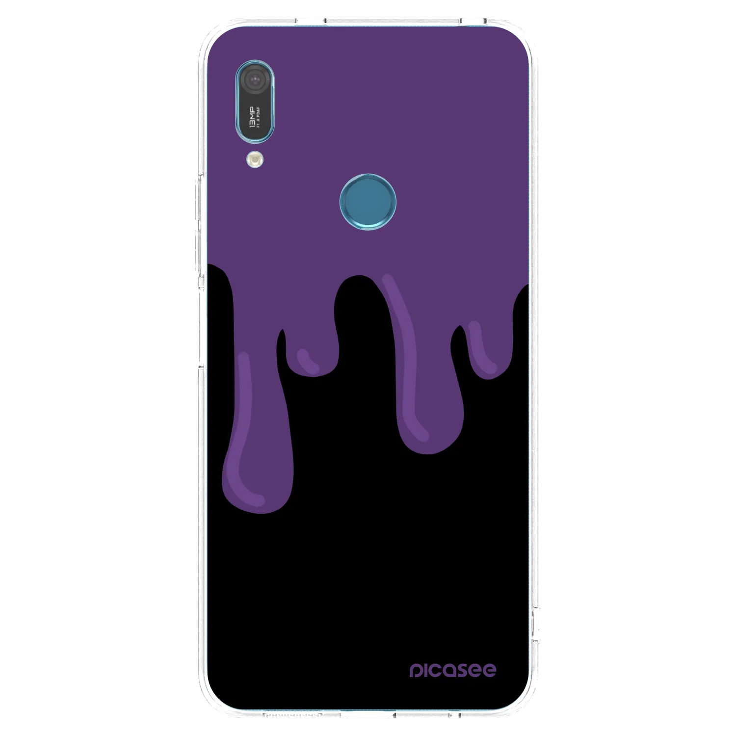 Picasee silikonska prozirna maskica za Huawei Y6 2019 - Purple spooky