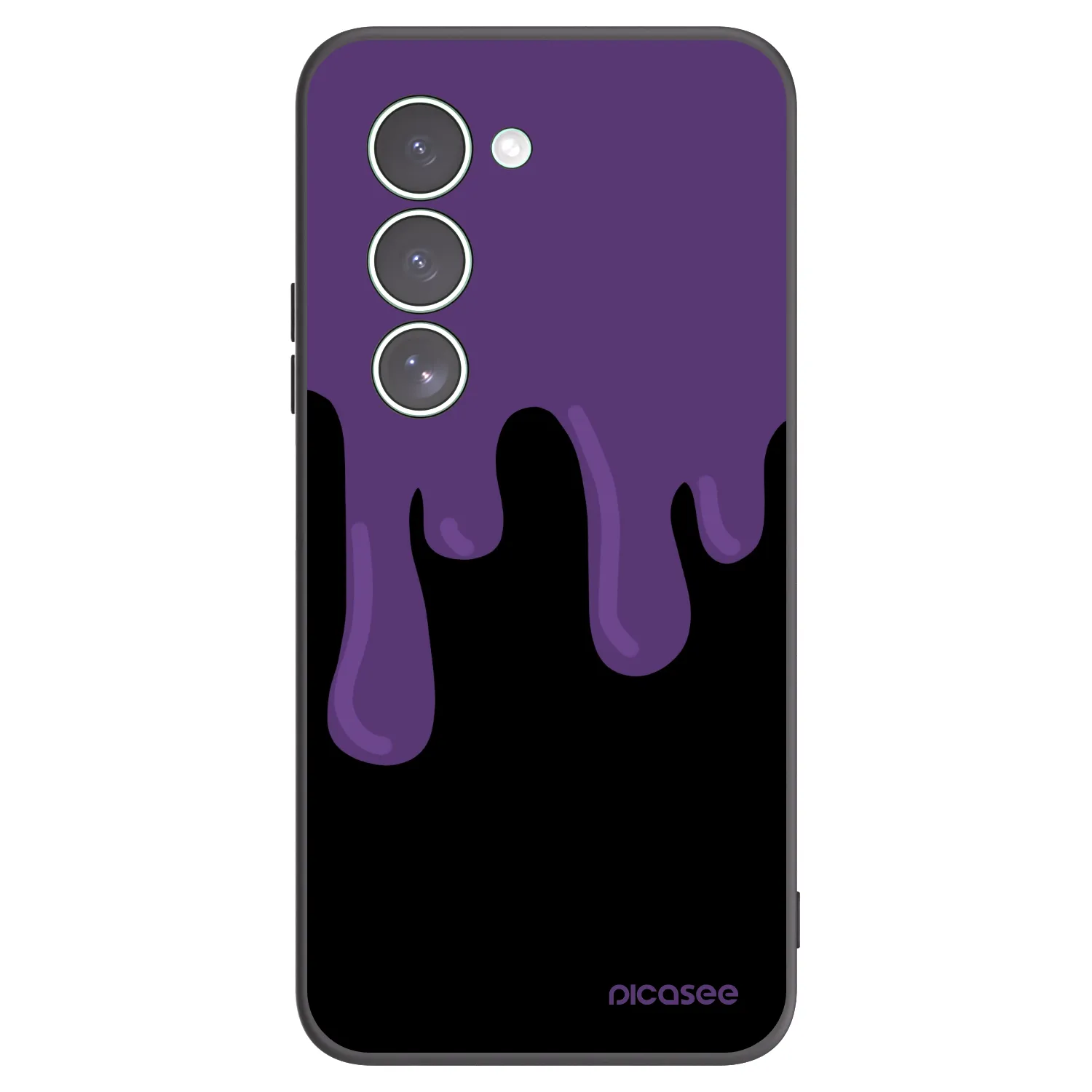 Picasee crna silikonska maskica za Xiaomi Redmi 15 5G - Purple spooky