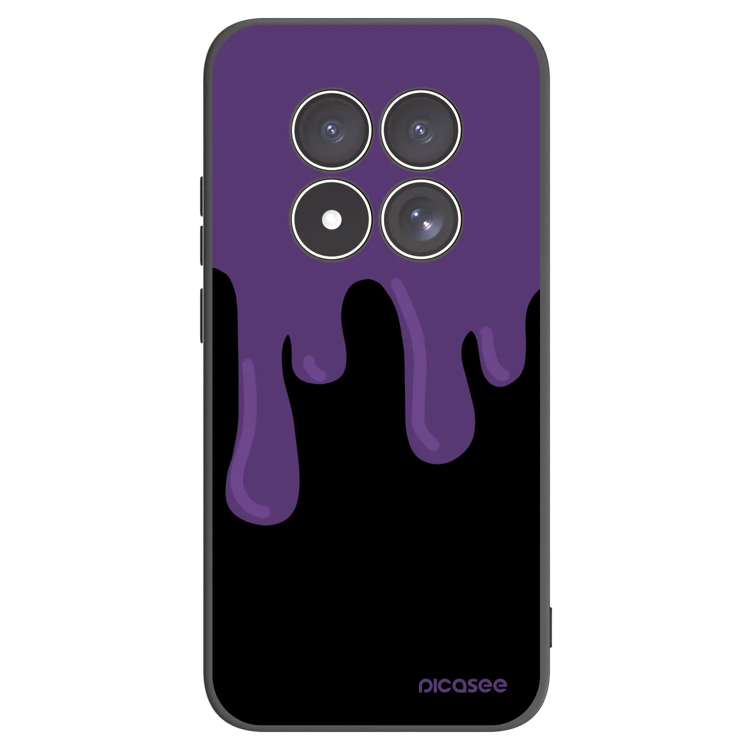 Picasee crna silikonska maskica za Xiaomi Redmi Note 15 Pro 4G - Purple spooky