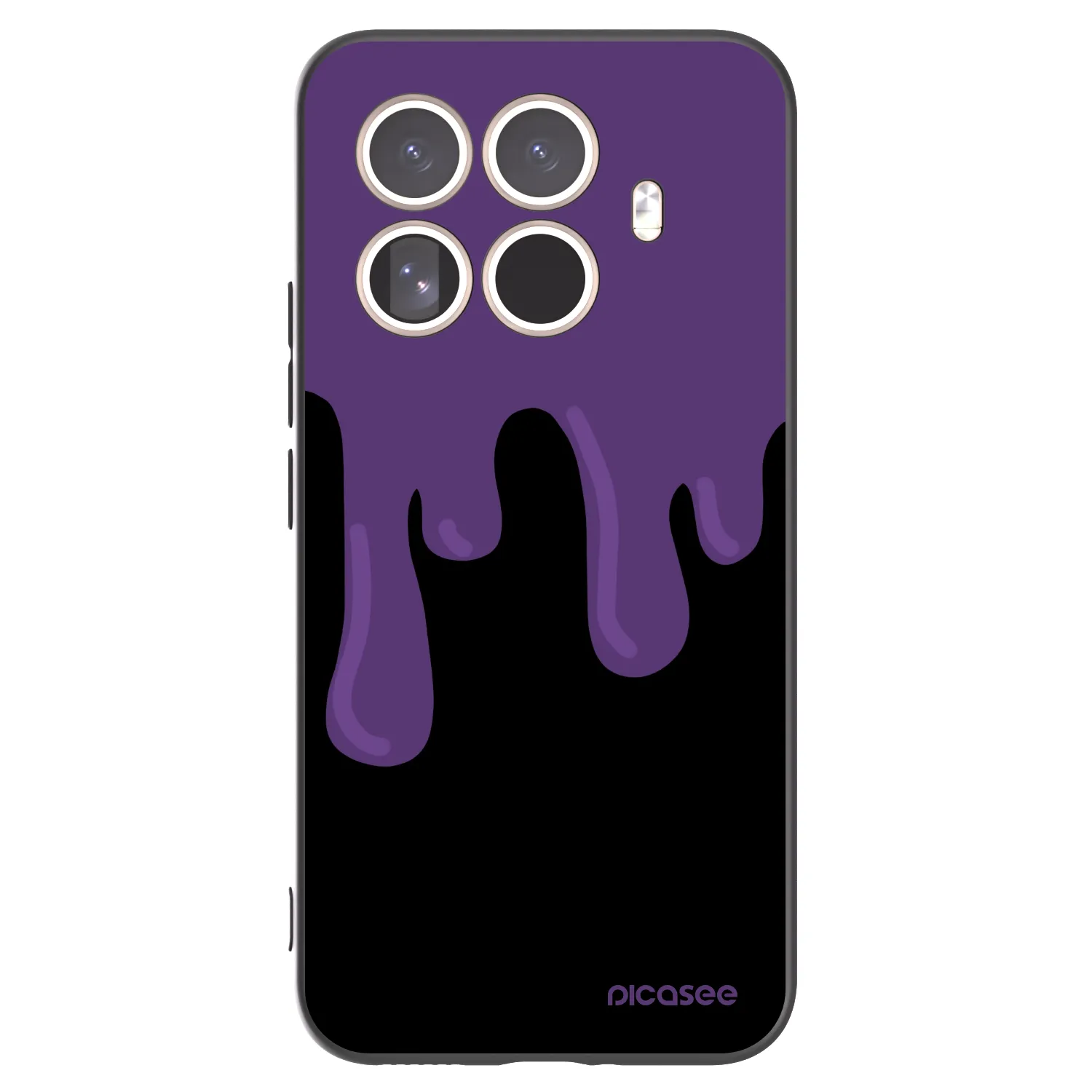 Picasee crna silikonska maskica za Xiaomi 15T Pro - Purple spooky