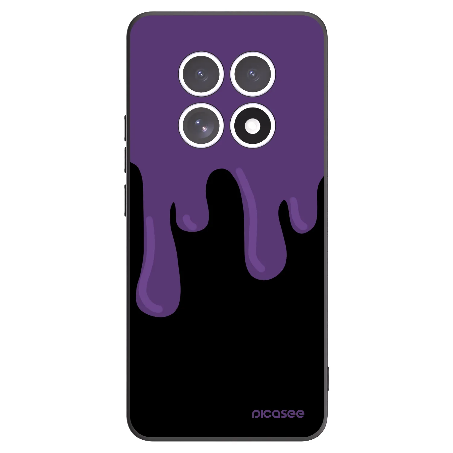 Picasee crna silikonska maskica za Xiaomi Redmi Note 15 4G - Purple spooky