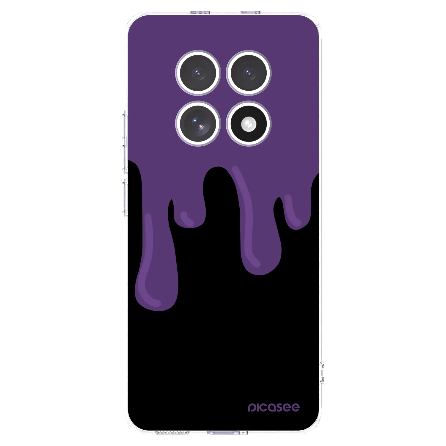 Picasee silikonska prozirna maskica za Xiaomi Redmi Note 15 4G - Purple spooky
