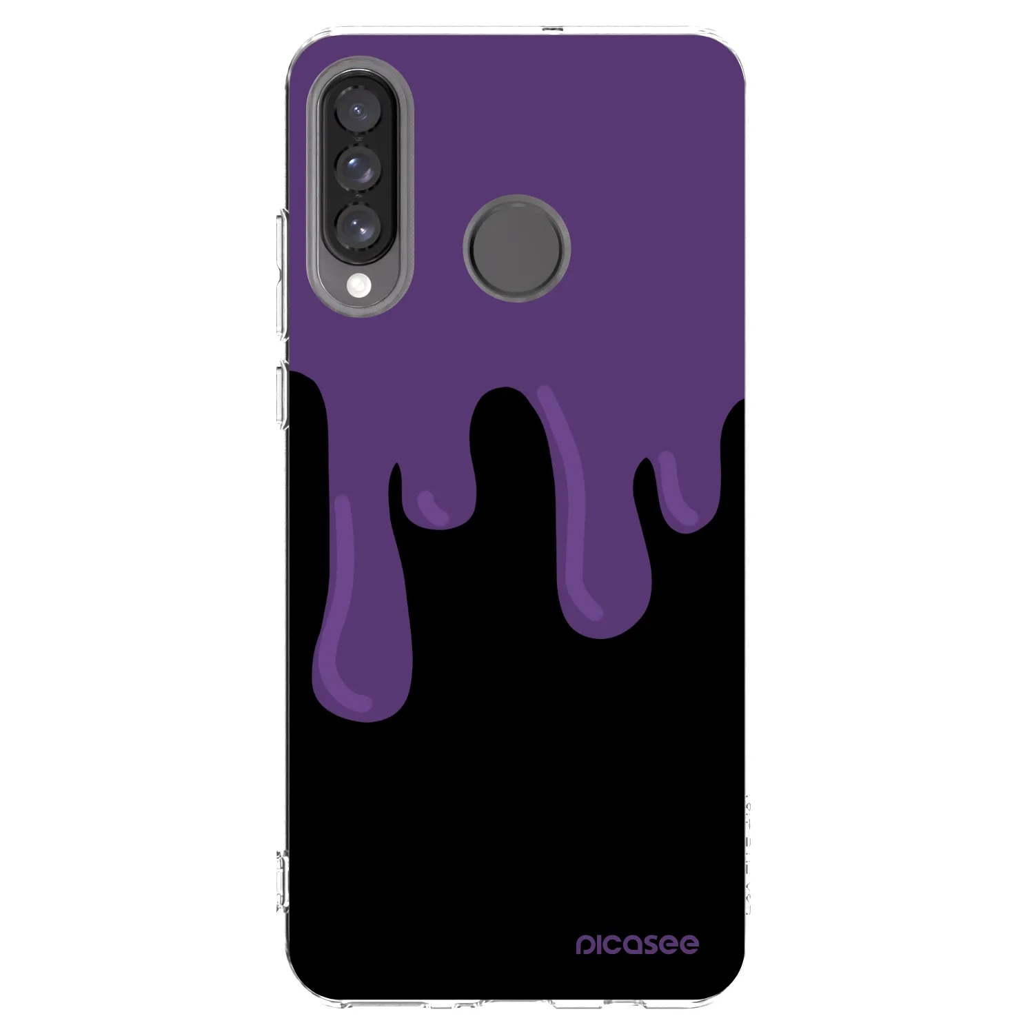 Picasee silikonska prozirna maskica za Huawei P30 Lite - Purple spooky
