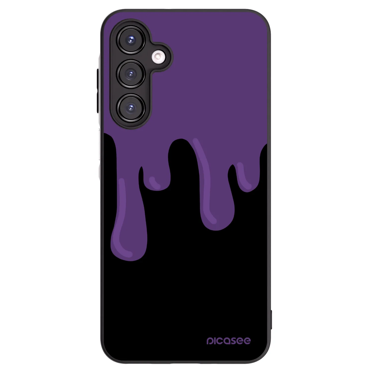 Picasee crna silikonska maskica za Samsung Galaxy A16 4G - Purple spooky