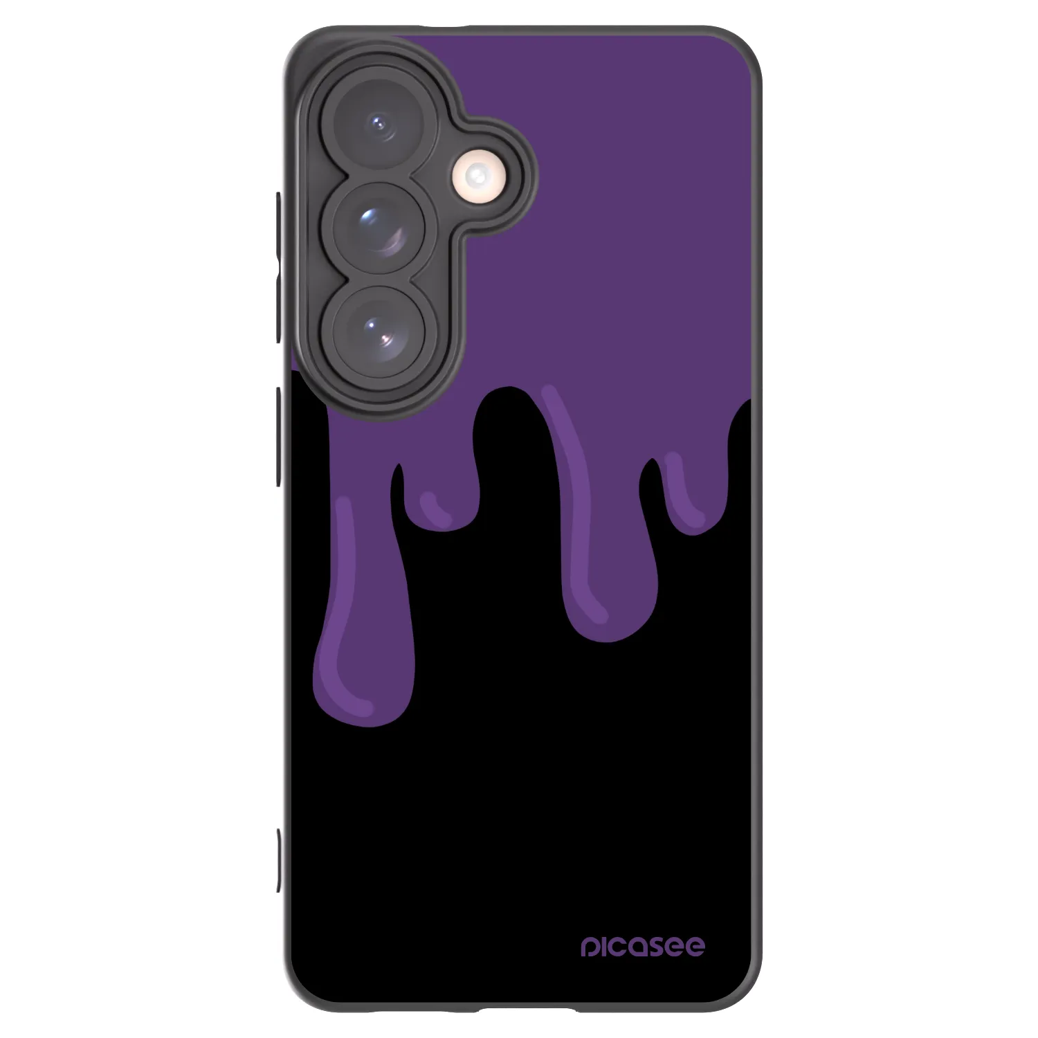 Picasee crna silikonska maskica za Samsung Galaxy S26 - Purple spooky