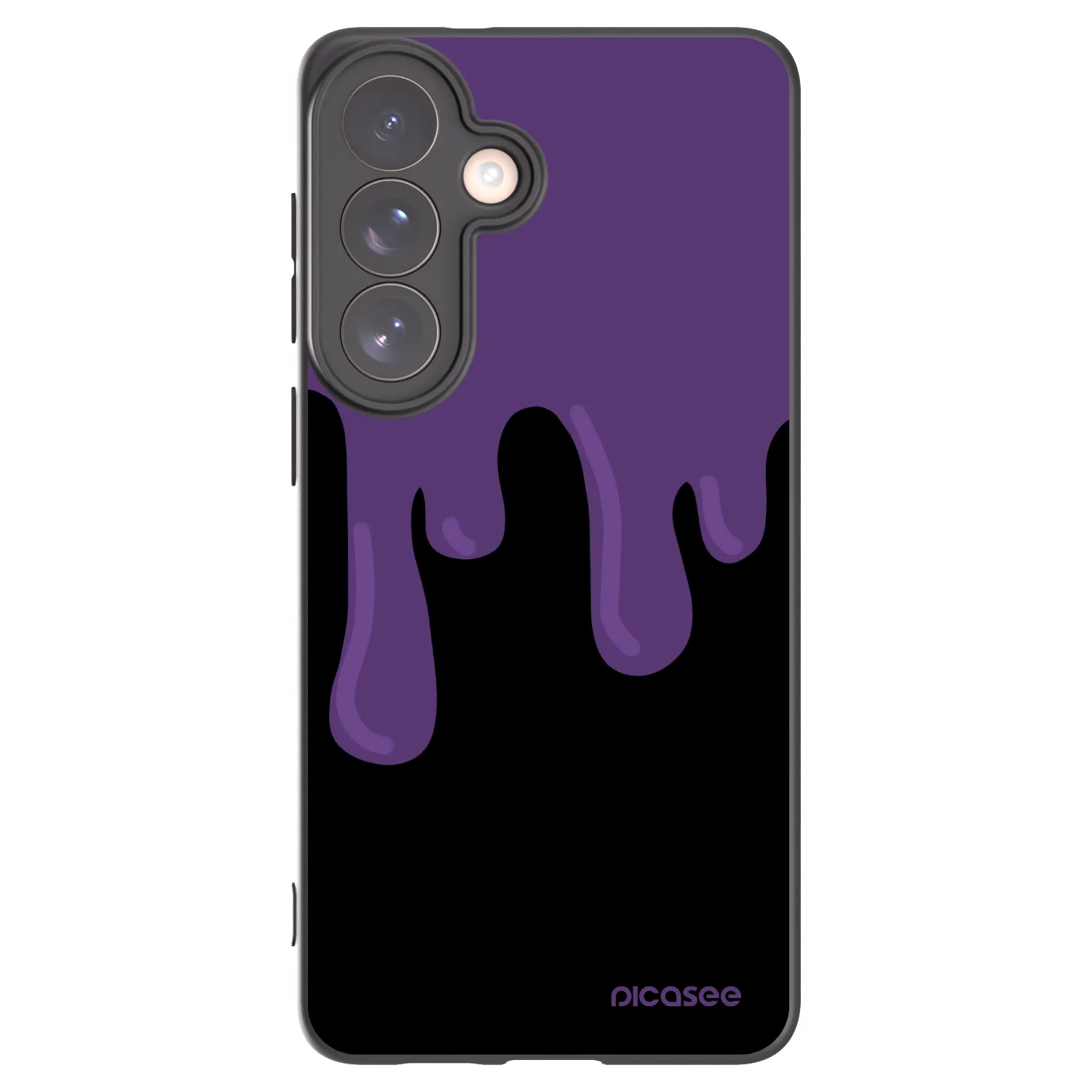 Picasee crna silikonska maskica za Samsung Galaxy S26+ - Purple spooky