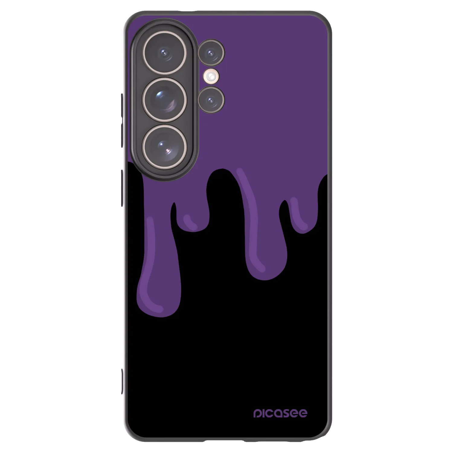 Picasee crna silikonska maskica za Samsung Galaxy S26 Ultra - Purple spooky