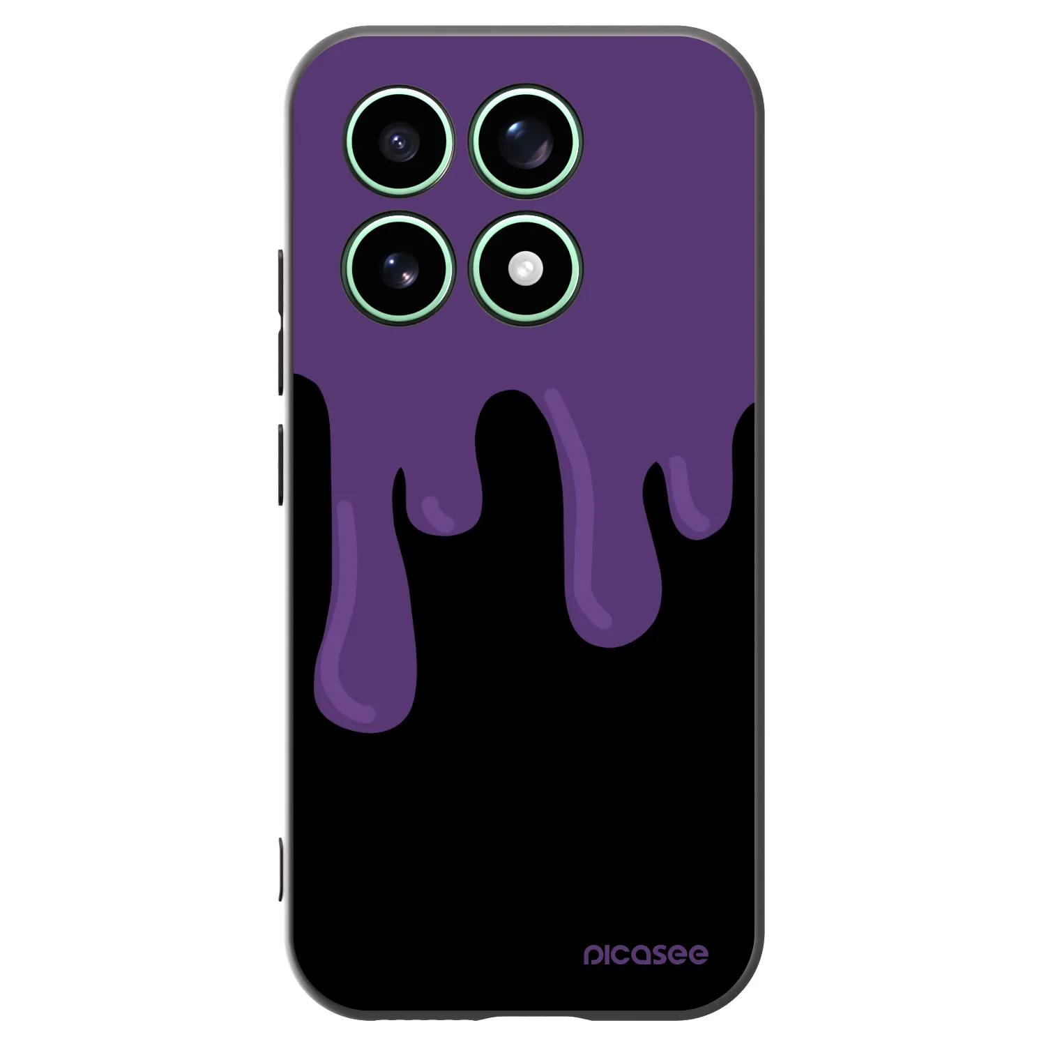 Picasee crna silikonska maskica za Xiaomi 17 - Purple spooky