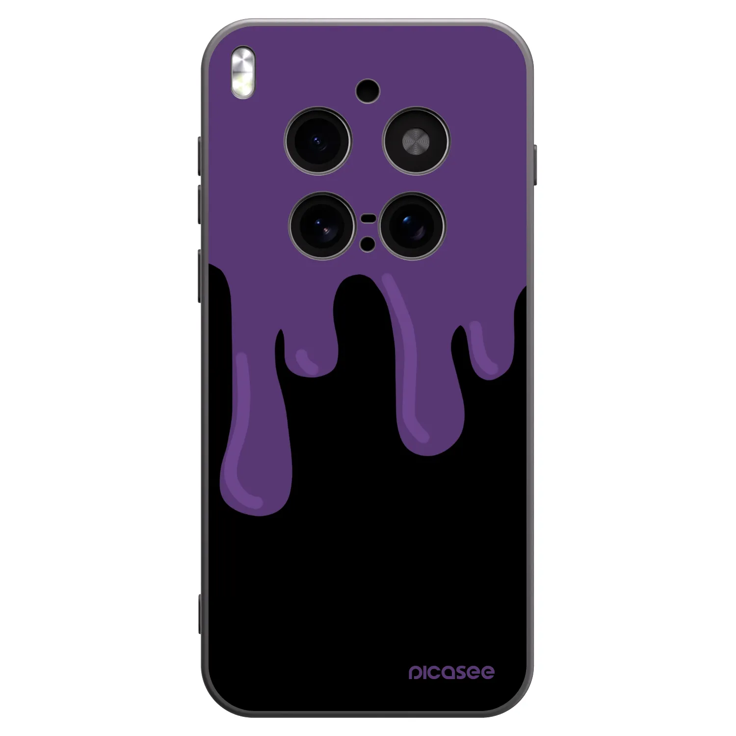 Picasee crna silikonska maskica za Vivo X300 Pro - Purple spooky
