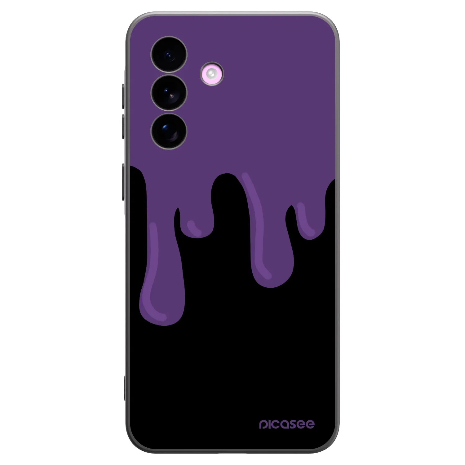 Picasee crna silikonska maskica za Samsung Galaxy A57 5G - Purple spooky
