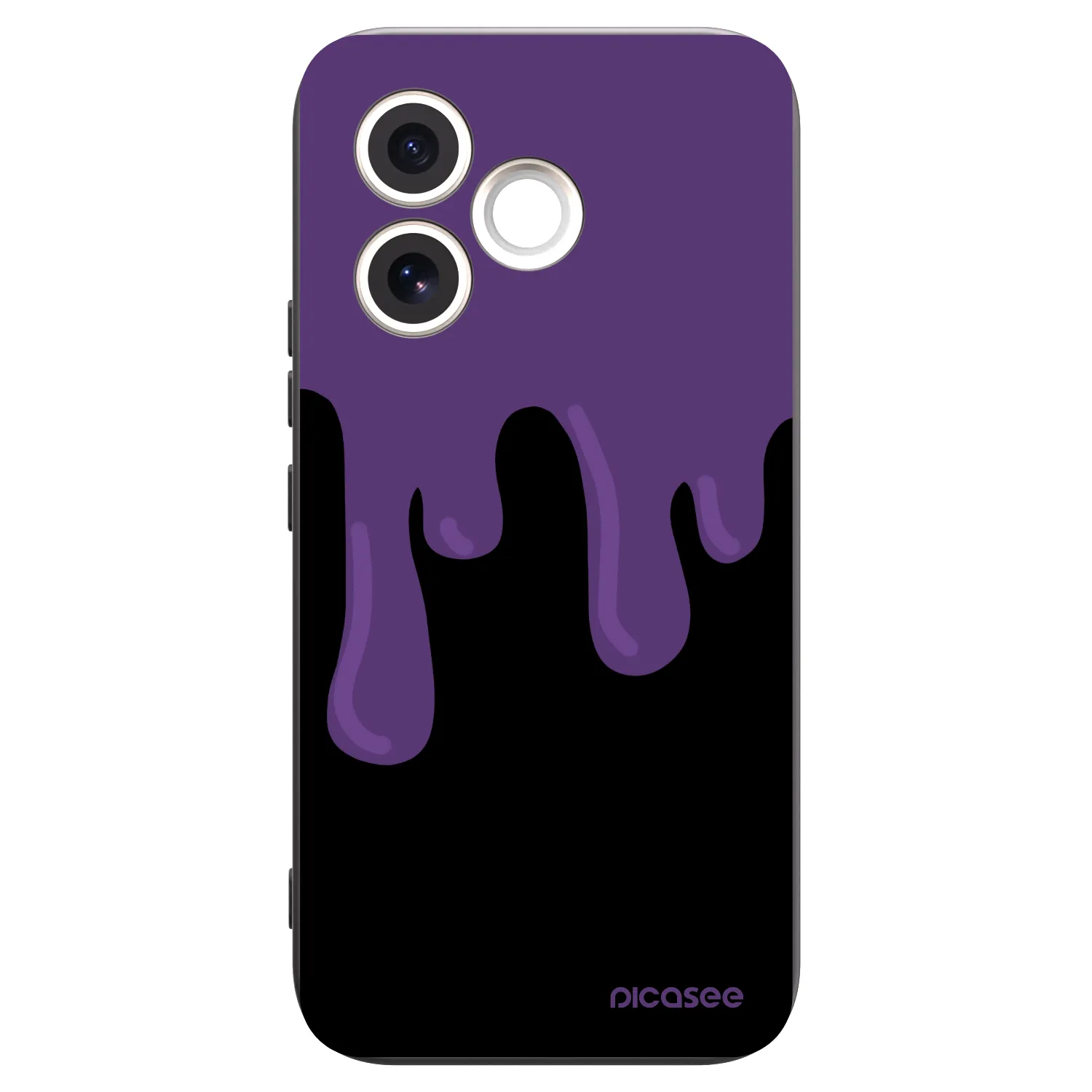 Picasee crna silikonska maskica za Honor 600 Lite - Purple spooky