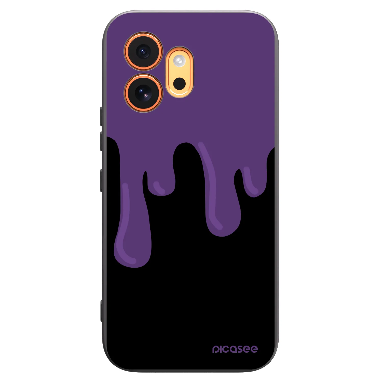 Picasee crna silikonska maskica za Honor 600 - Purple spooky