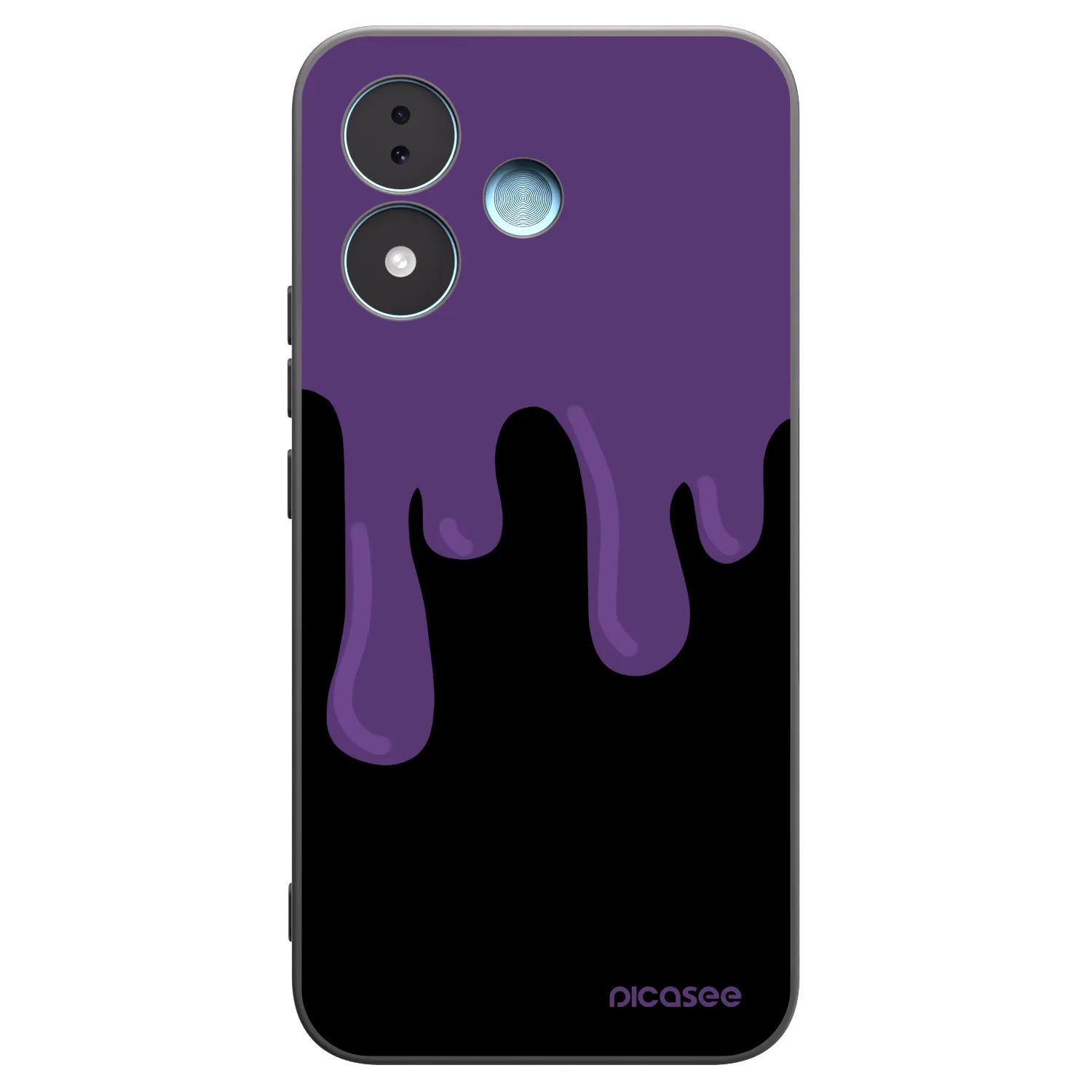 Picasee crna silikonska maskica za Xiaomi Redmi Note 17 5G - Purple spooky