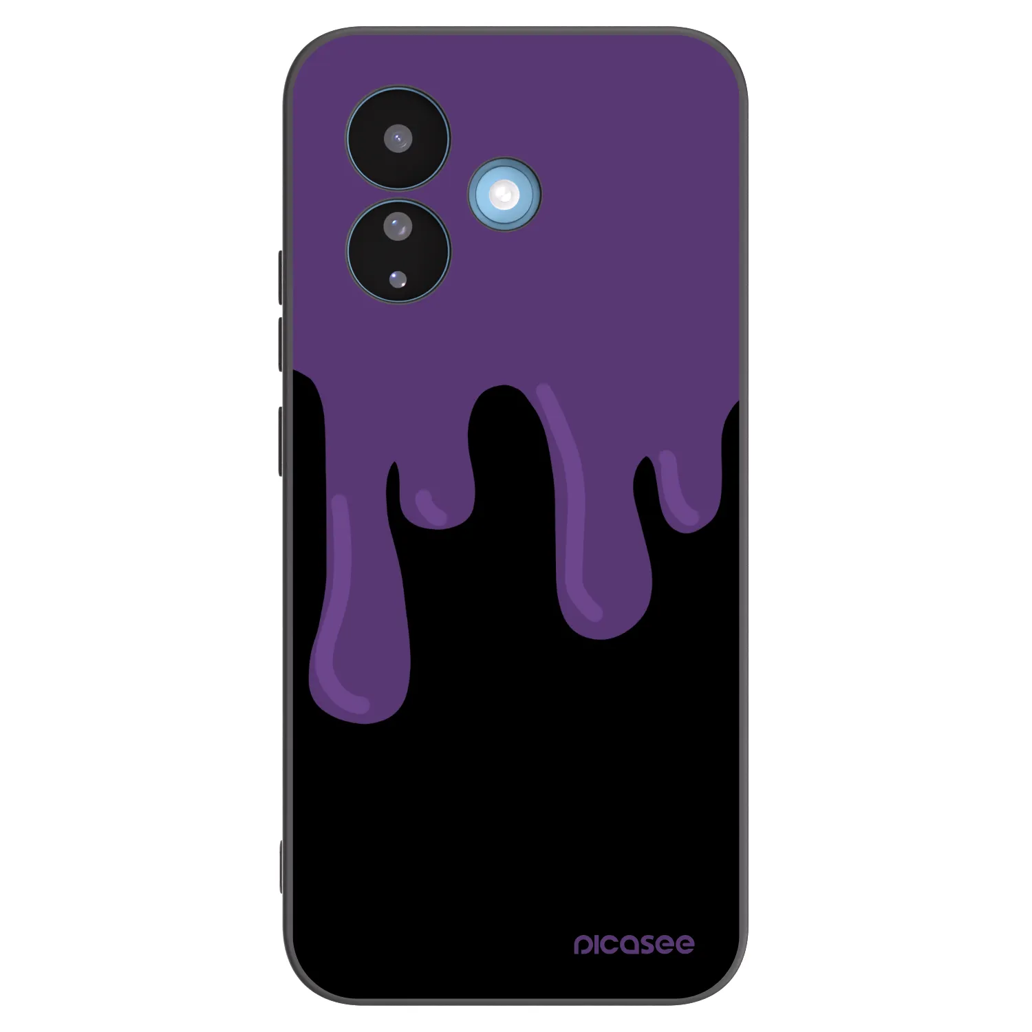 Picasee crna silikonska maskica za Xiaomi Redmi Note 17 Pro 5G - Purple spooky