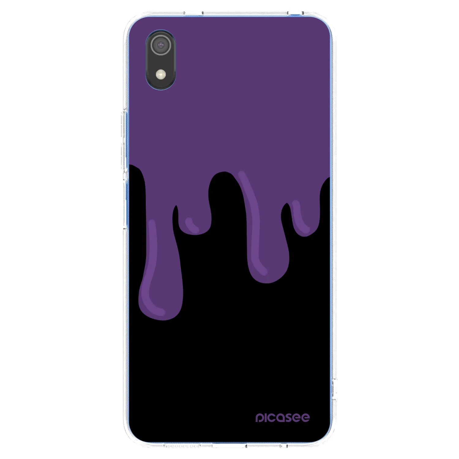 Picasee silikonska prozirna maskica za Xiaomi Redmi 7A - Purple spooky
