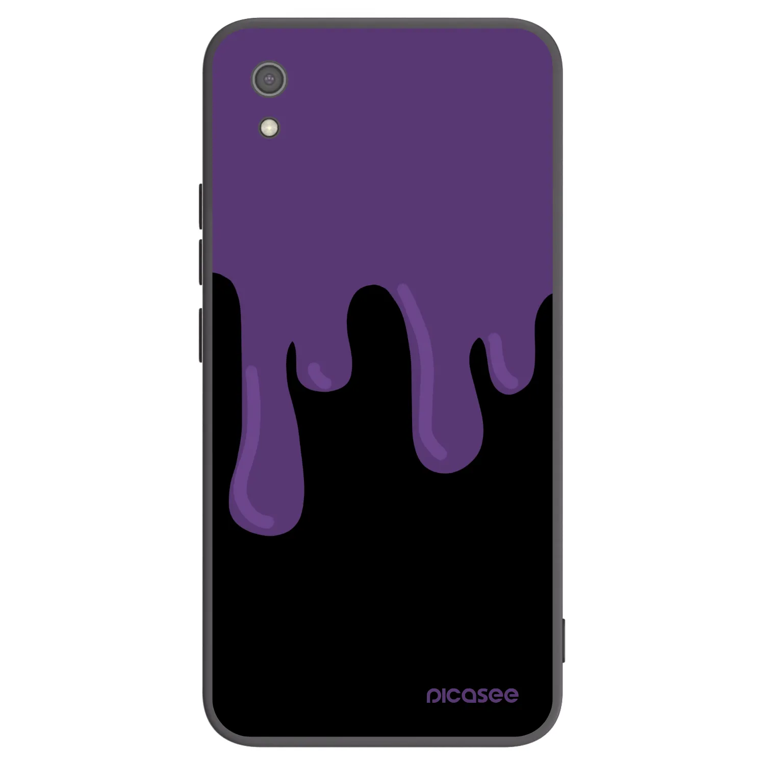 Picasee crna silikonska maskica za Xiaomi Redmi 7A - Purple spooky