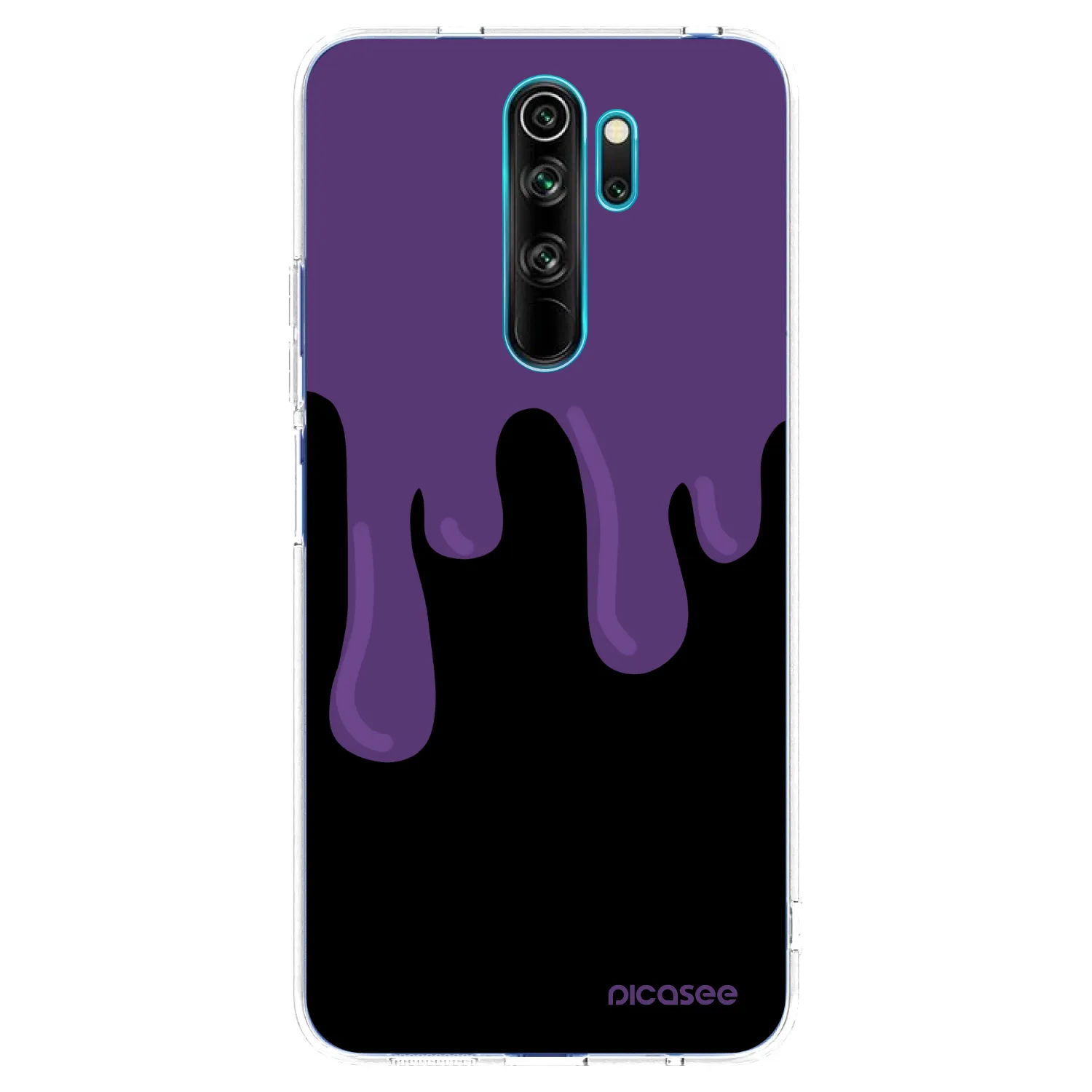 Picasee silikonska prozirna maskica za Xiaomi Redmi Note 8 Pro - Purple spooky