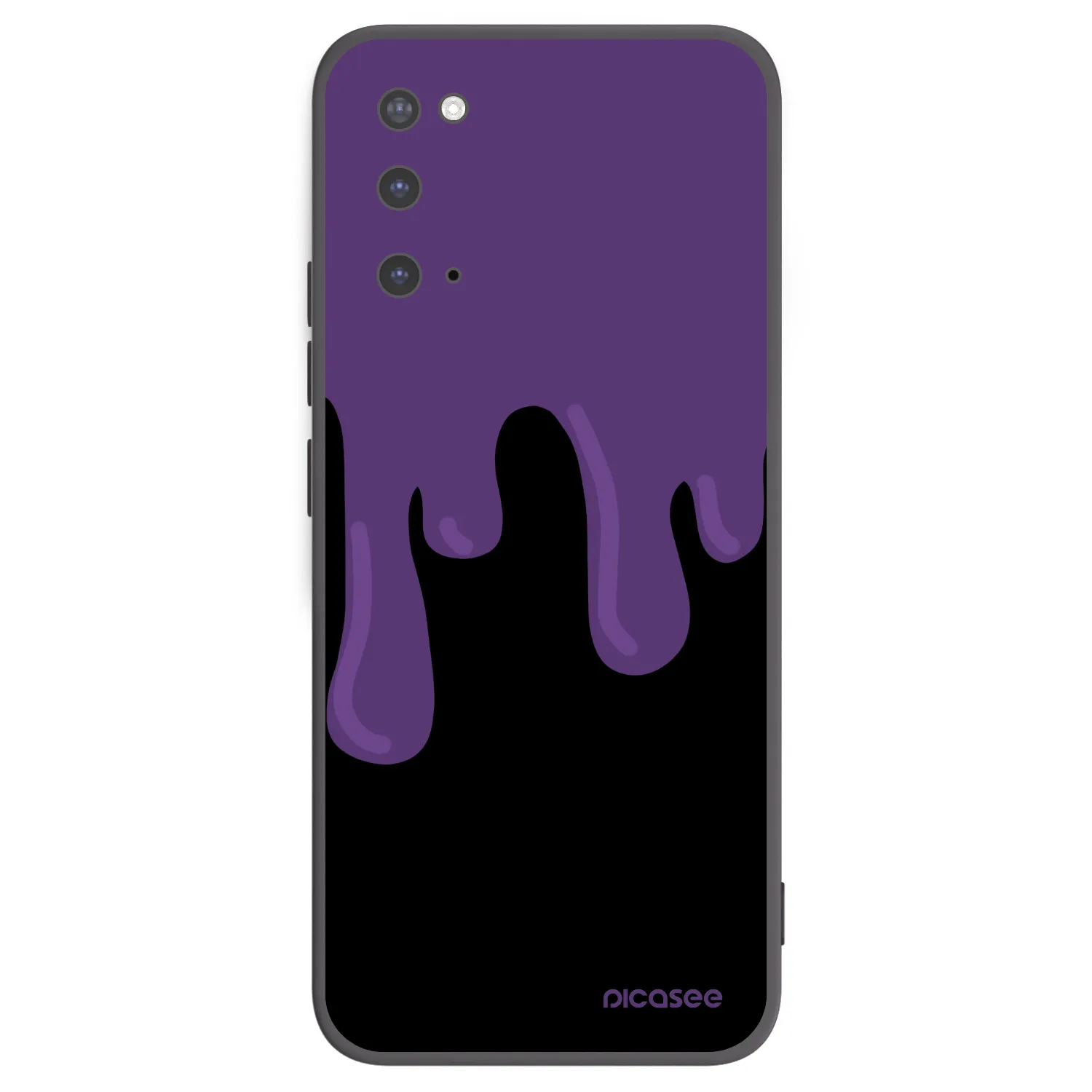 Picasee crna silikonska maskica za Samsung Galaxy S20 G980F - Purple spooky