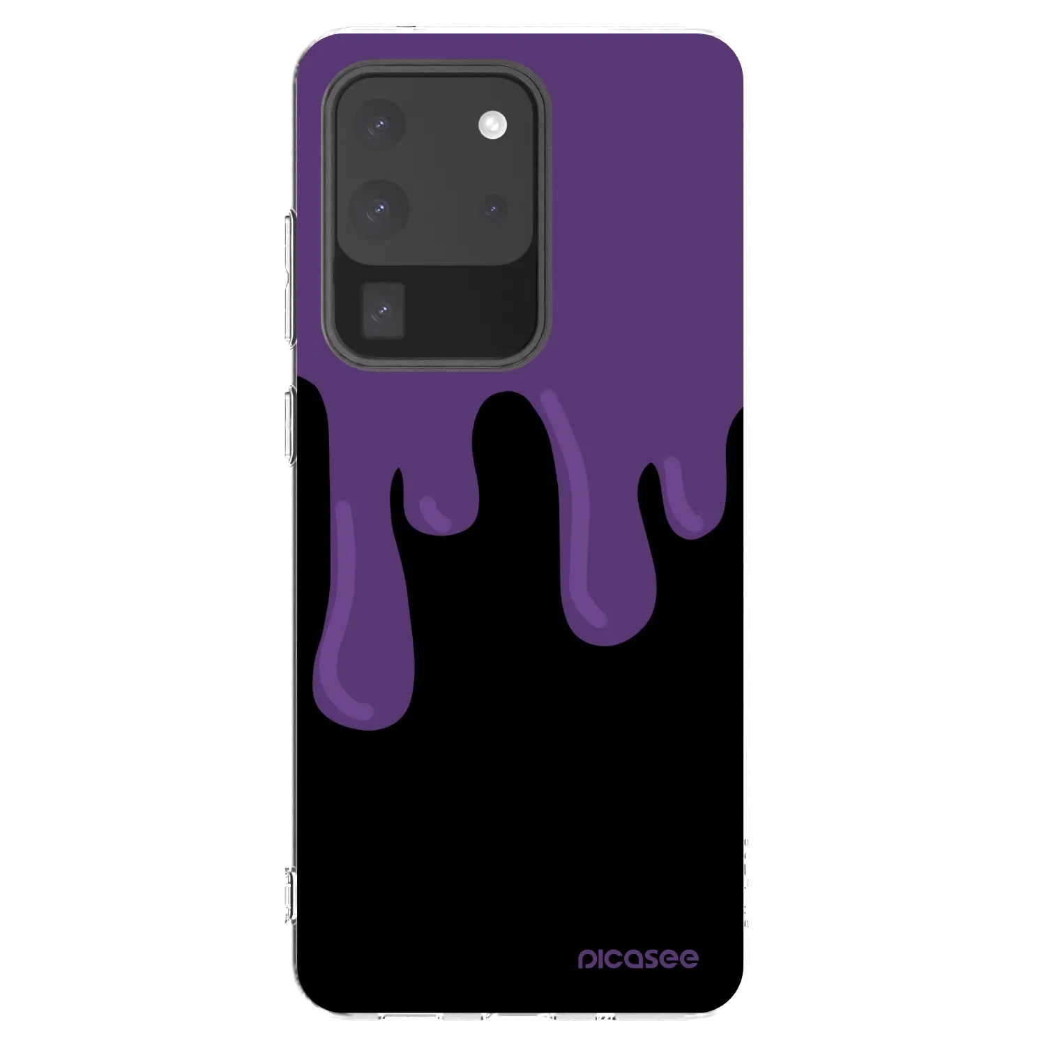 Picasee silikonska prozirna maskica za Samsung Galaxy S20 Ultra 5G G988F - Purple spooky
