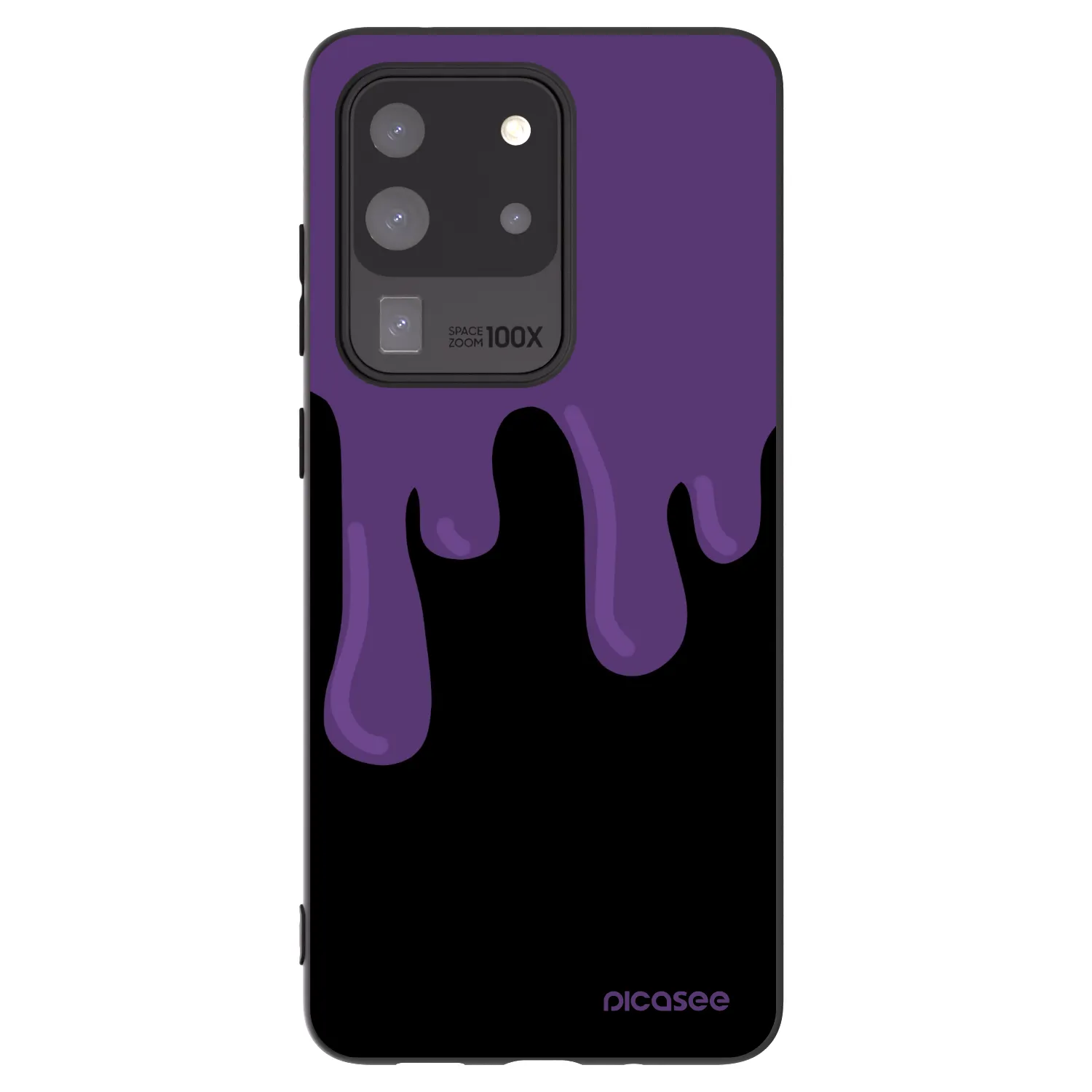 Picasee crna silikonska maskica za Samsung Galaxy S20 Ultra 5G G988F - Purple spooky