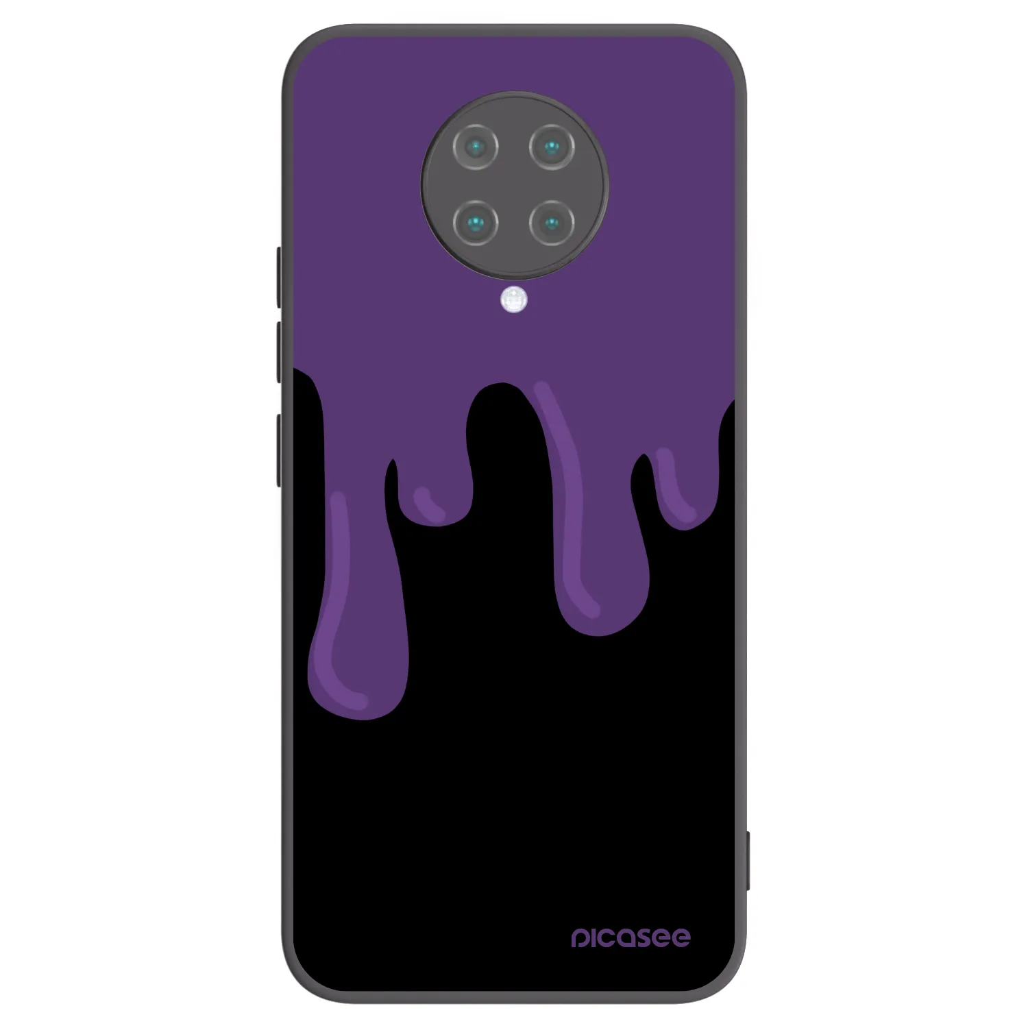 Picasee crna silikonska maskica za Xiaomi Poco F2 Pro - Purple spooky