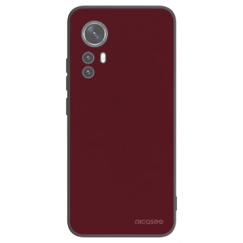 Picasee crna silikonska maskica za Xiaomi 12X - Burgundy red