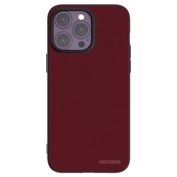 Picasee crna silikonska maskica za Apple iPhone 14 Pro Max - Burgundy red