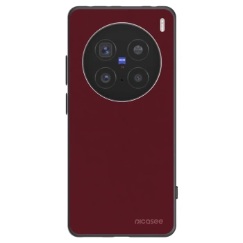 Picasee crna silikonska maskica za Vivo X200 Pro - Burgundy red