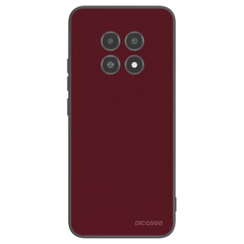 Picasee crna silikonska maskica za Realme 12X - Burgundy red