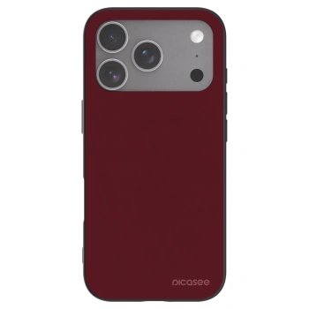 Picasee crna silikonska maskica za Apple iPhone 18 Pro - Burgundy red
