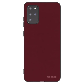 Picasee crna silikonska maskica za Samsung Galaxy S20+ G985F - Burgundy red