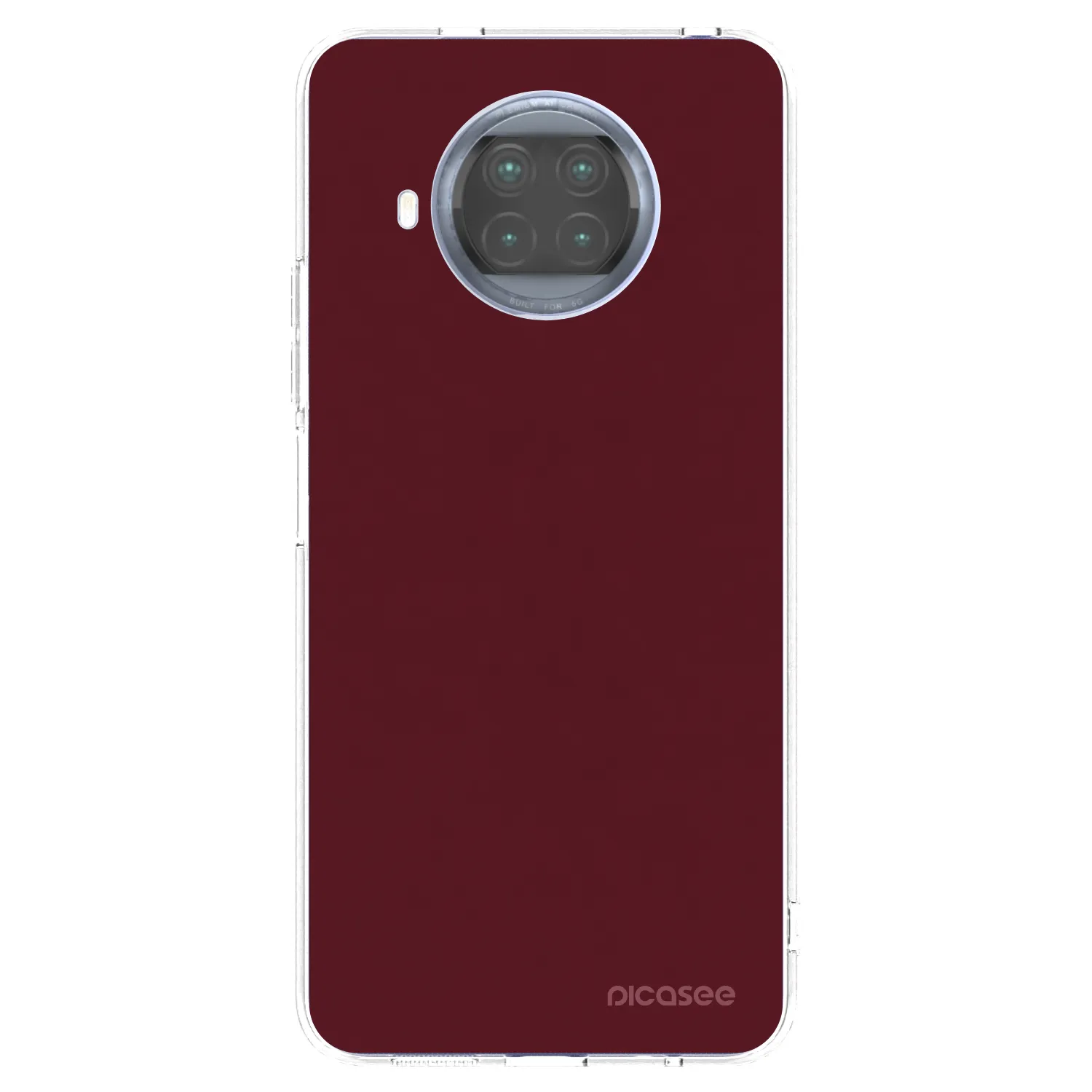 Picasee silikonska prozirna maskica za Xiaomi Mi 10T Lite - Burgundy red